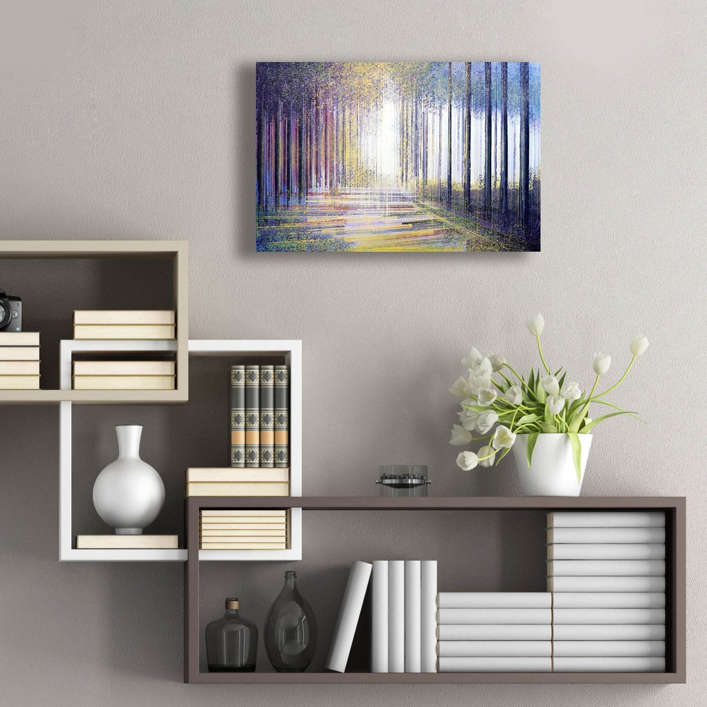 Epic Art 'Tree-Line At Twilight' by Marc Todd, Acrylic Glass Wall Art,24x16