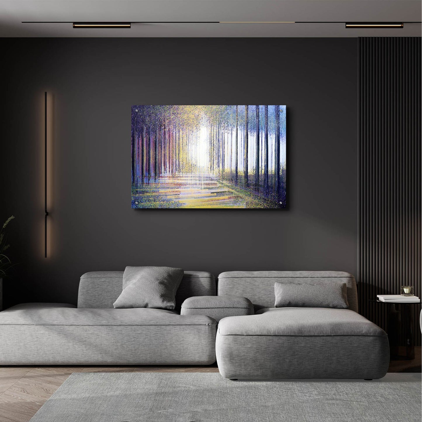 Epic Art 'Tree-Line At Twilight' by Marc Todd, Acrylic Glass Wall Art,36x24