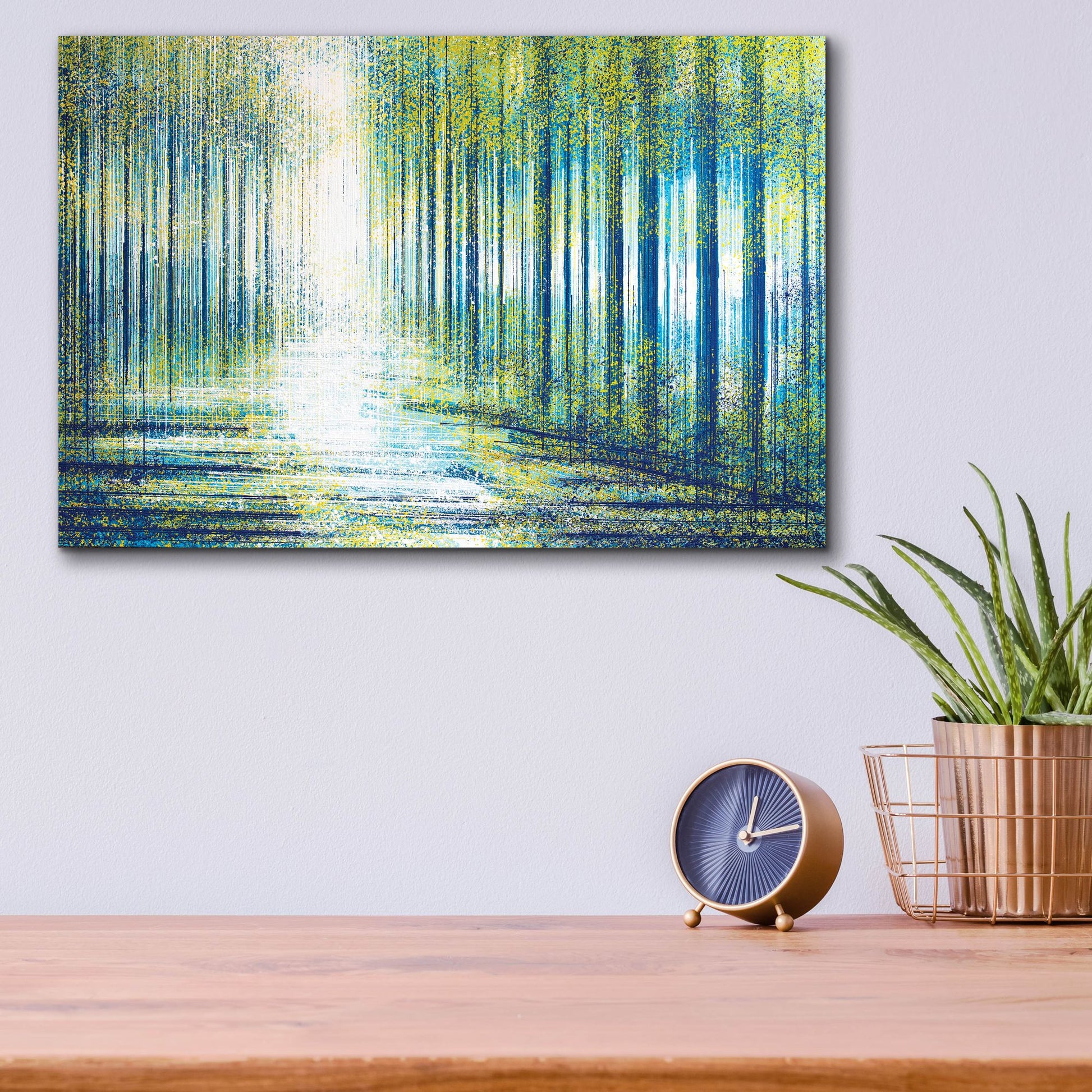 Epic Art 'Forest Path At Twilight' by Marc Todd, Acrylic Glass Wall Art,16x12