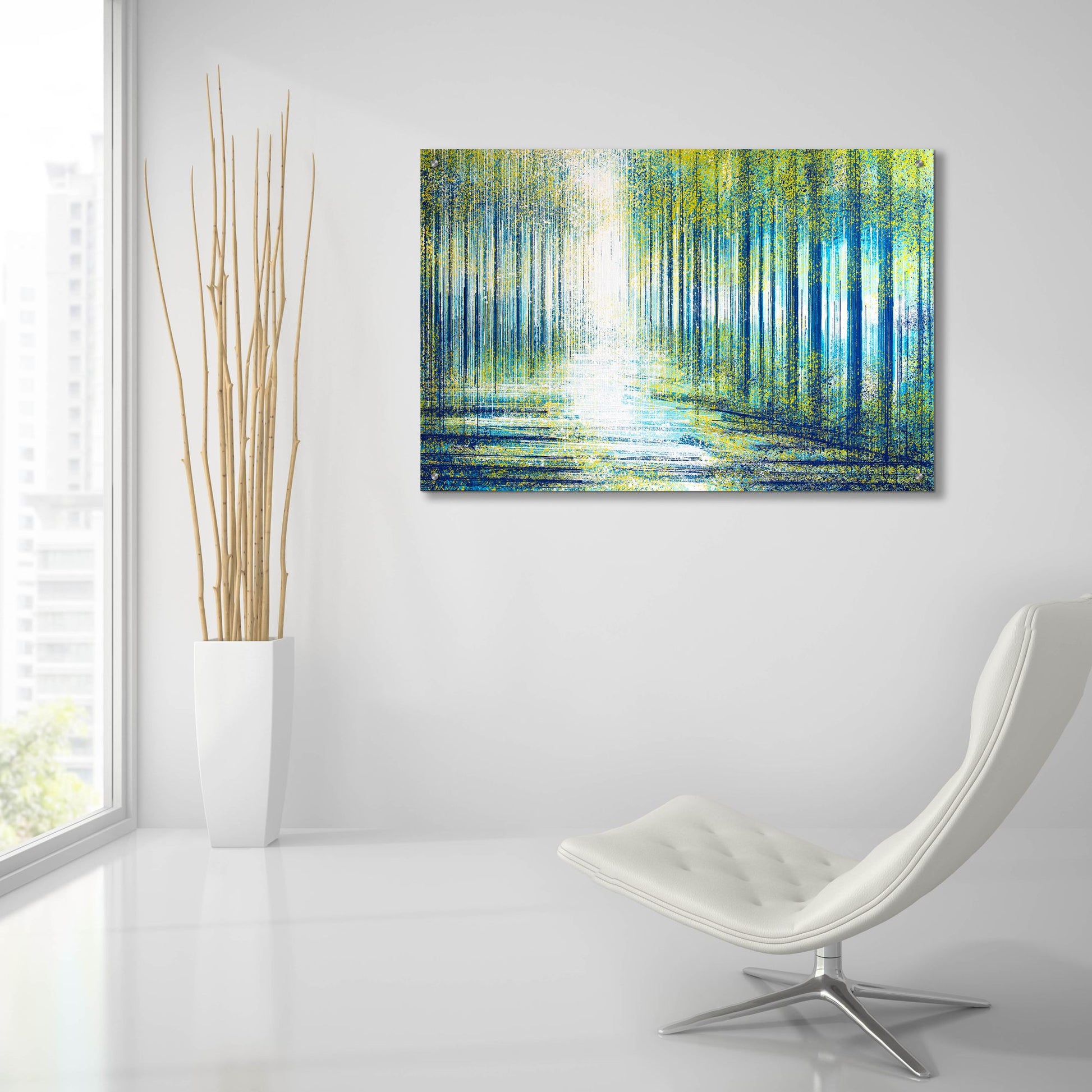 Epic Art 'Forest Path At Twilight' by Marc Todd, Acrylic Glass Wall Art,36x24