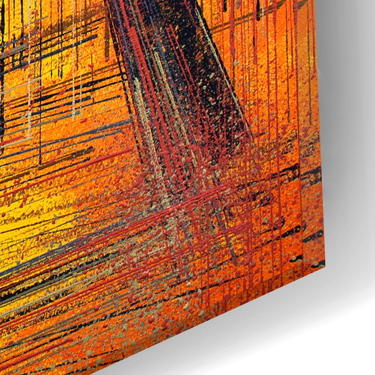 Epic Art 'Trees In A Golden Glow' by Marc Todd, Acrylic Glass Wall Art,16x12