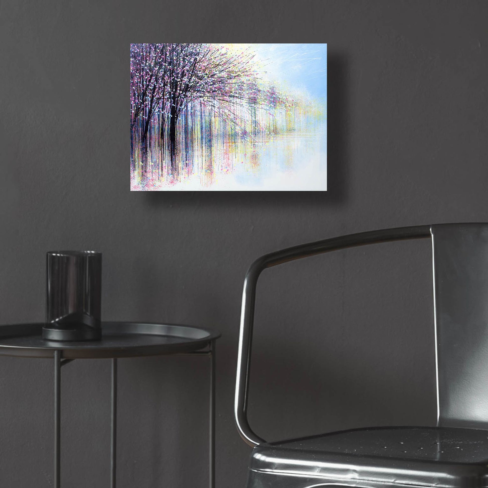 Epic Art 'Waterside Spring Blossom' by Marc Todd, Acrylic Glass Wall Art,16x12