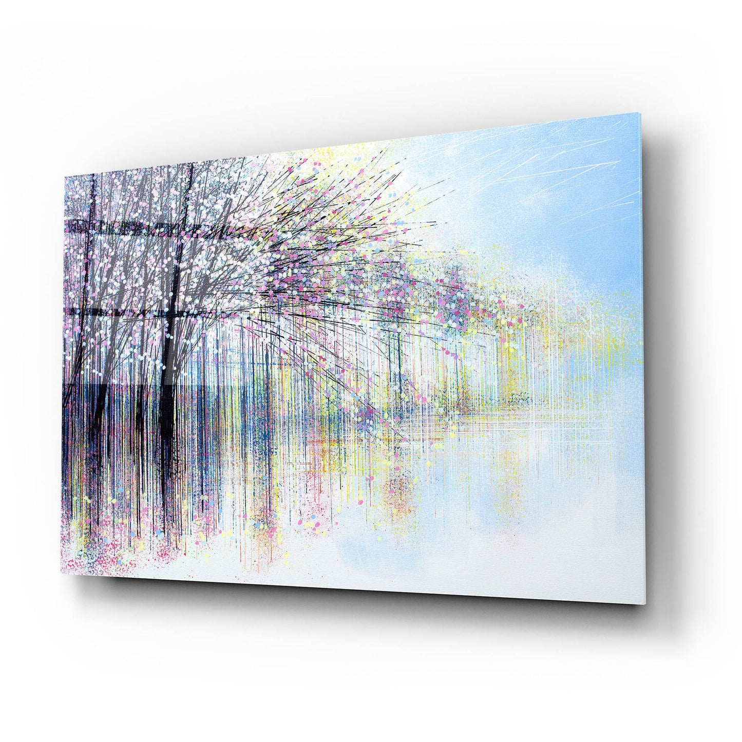 Epic Art 'Waterside Spring Blossom' by Marc Todd, Acrylic Glass Wall Art,24x16