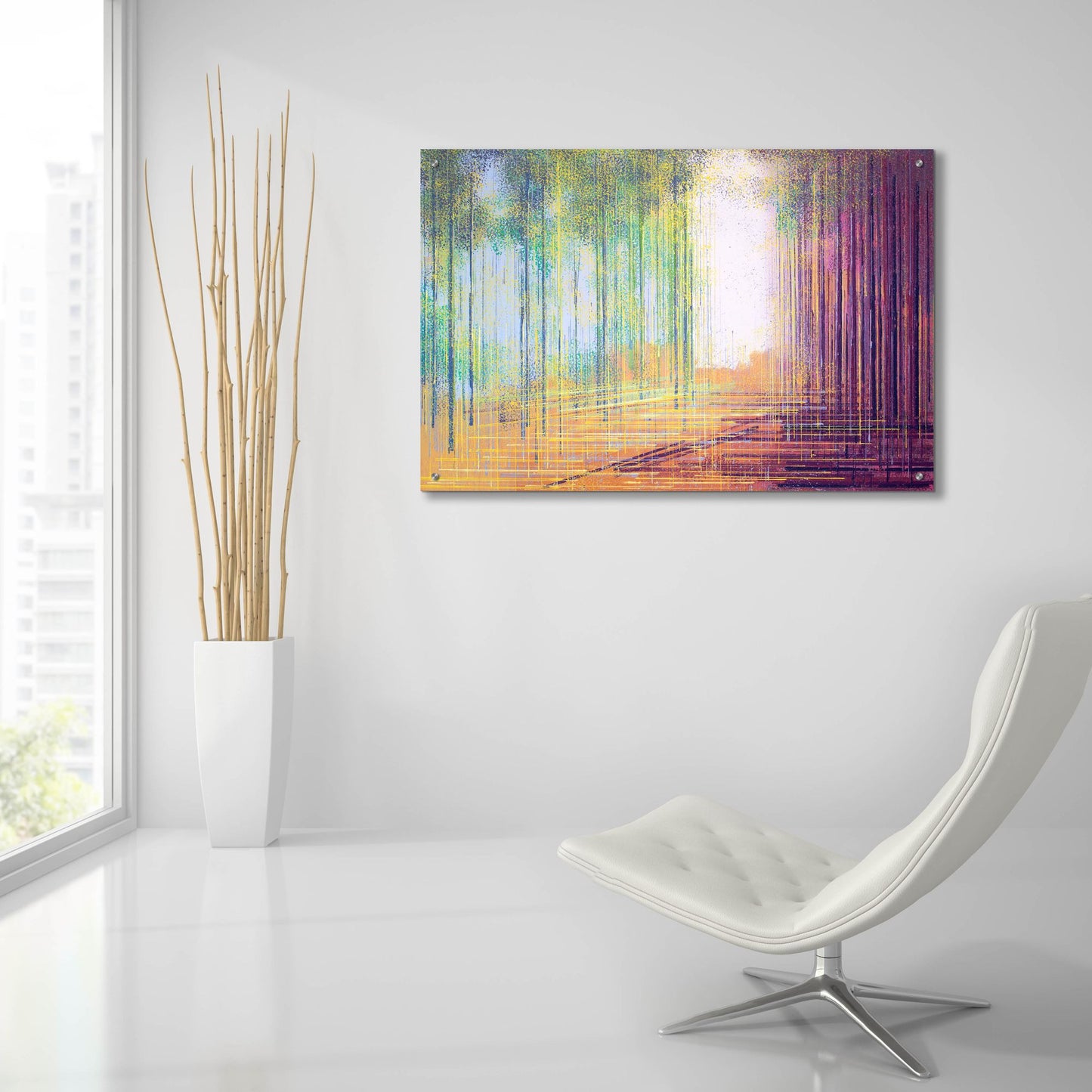 Epic Art 'Morning in the Forest' by Marc Todd, Acrylic Glass Wall Art,36x24