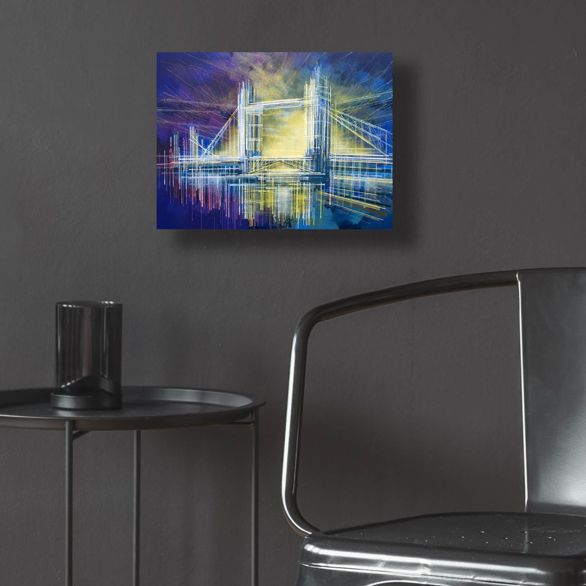 Epic Art 'Tower Bridge At Midnight' by Marc Todd, Acrylic Glass Wall Art,16x12