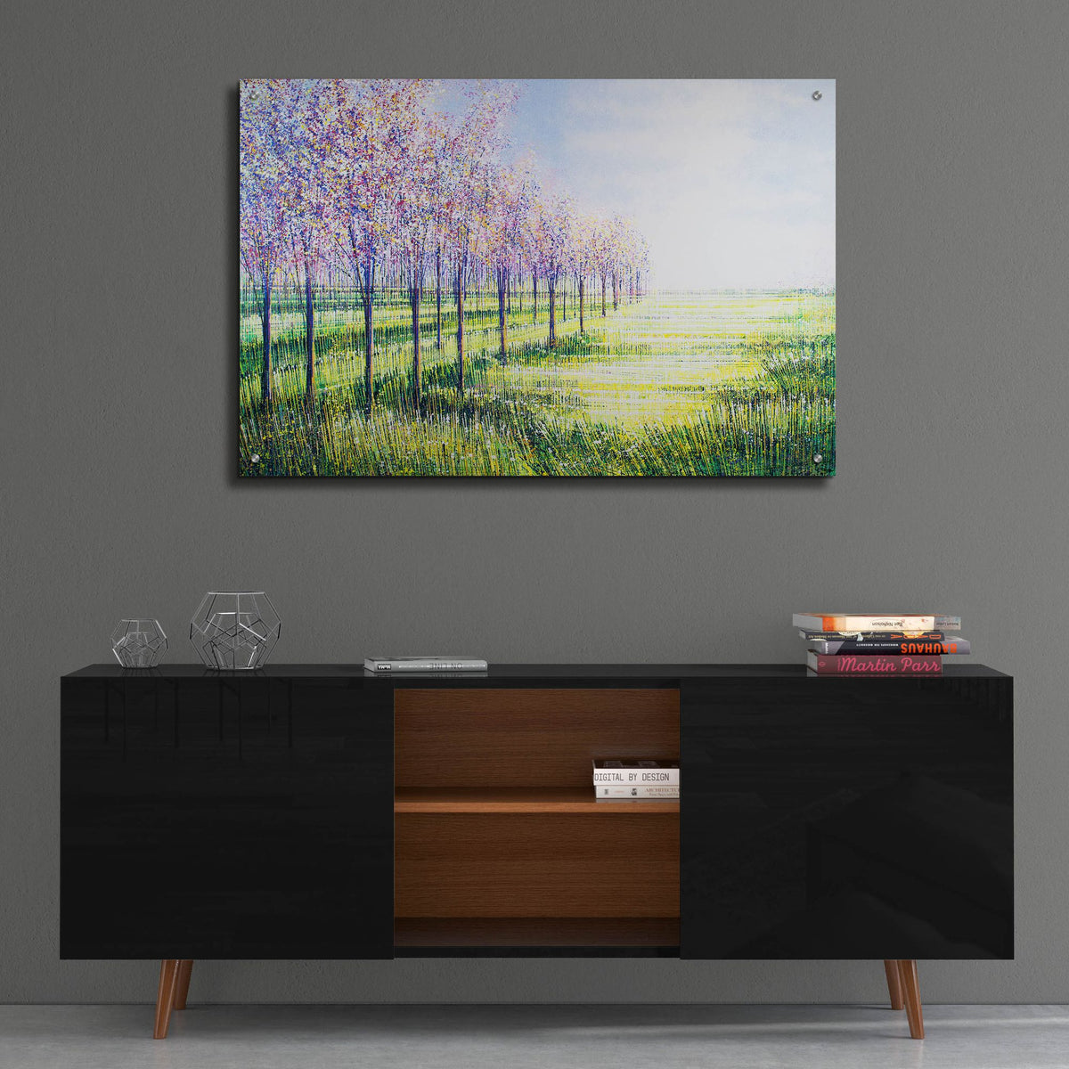 Epic Art 'Orchard Trees In Blossom' by Marc Todd, Acrylic Glass Wall Art,36x24