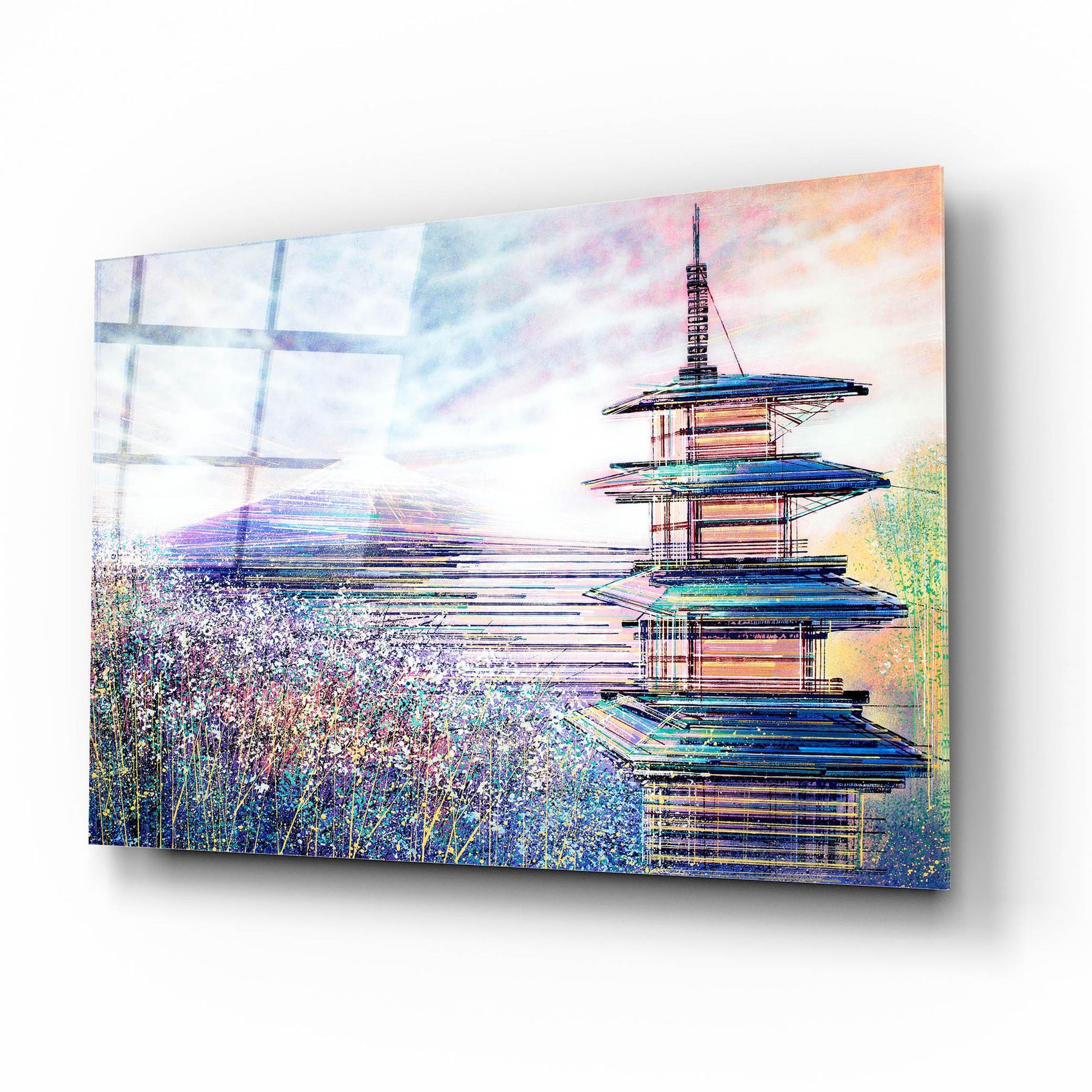 Epic Art 'Japan At Sunset' by Marc Todd, Acrylic Glass Wall Art,16x12