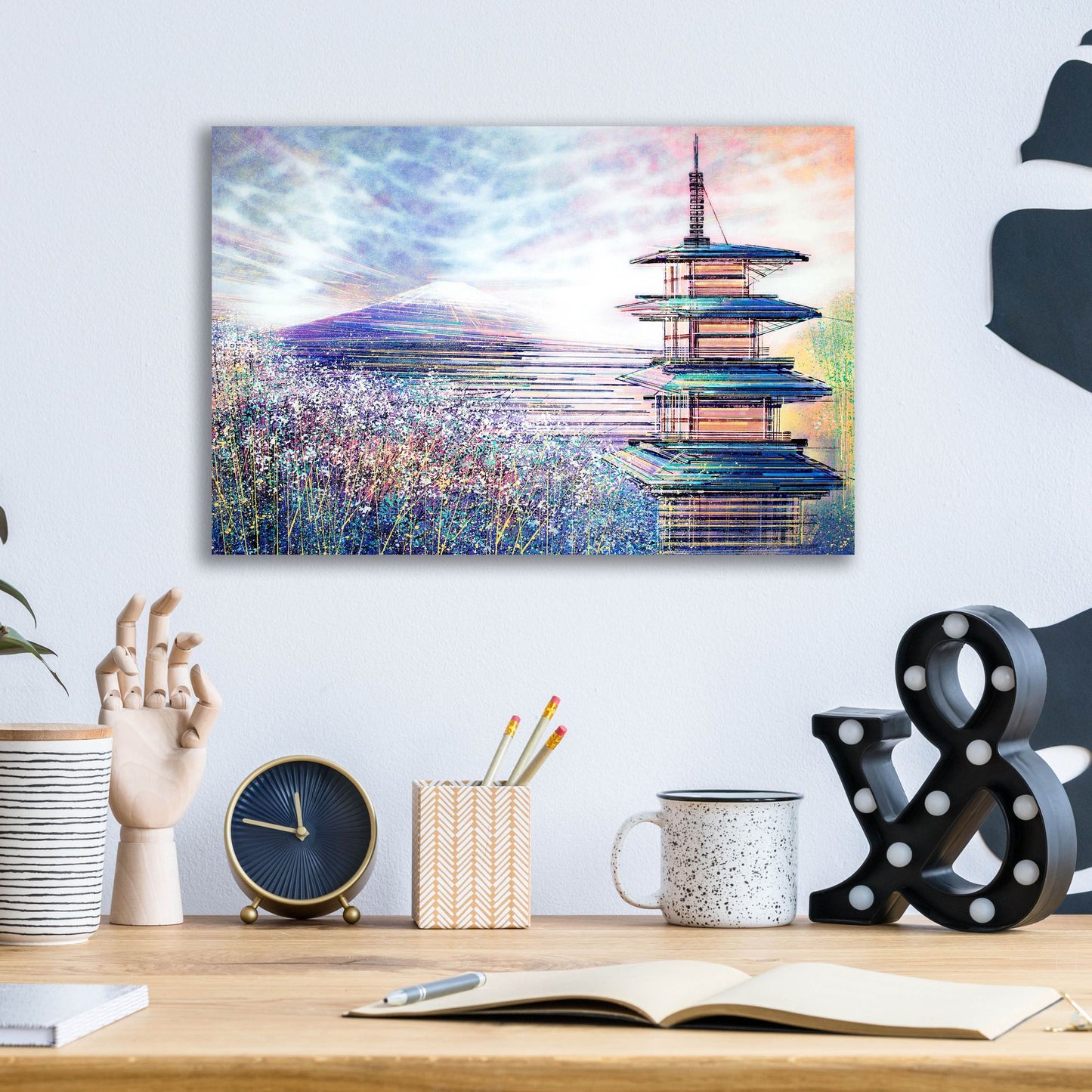 Epic Art 'Japan At Sunset' by Marc Todd, Acrylic Glass Wall Art,16x12