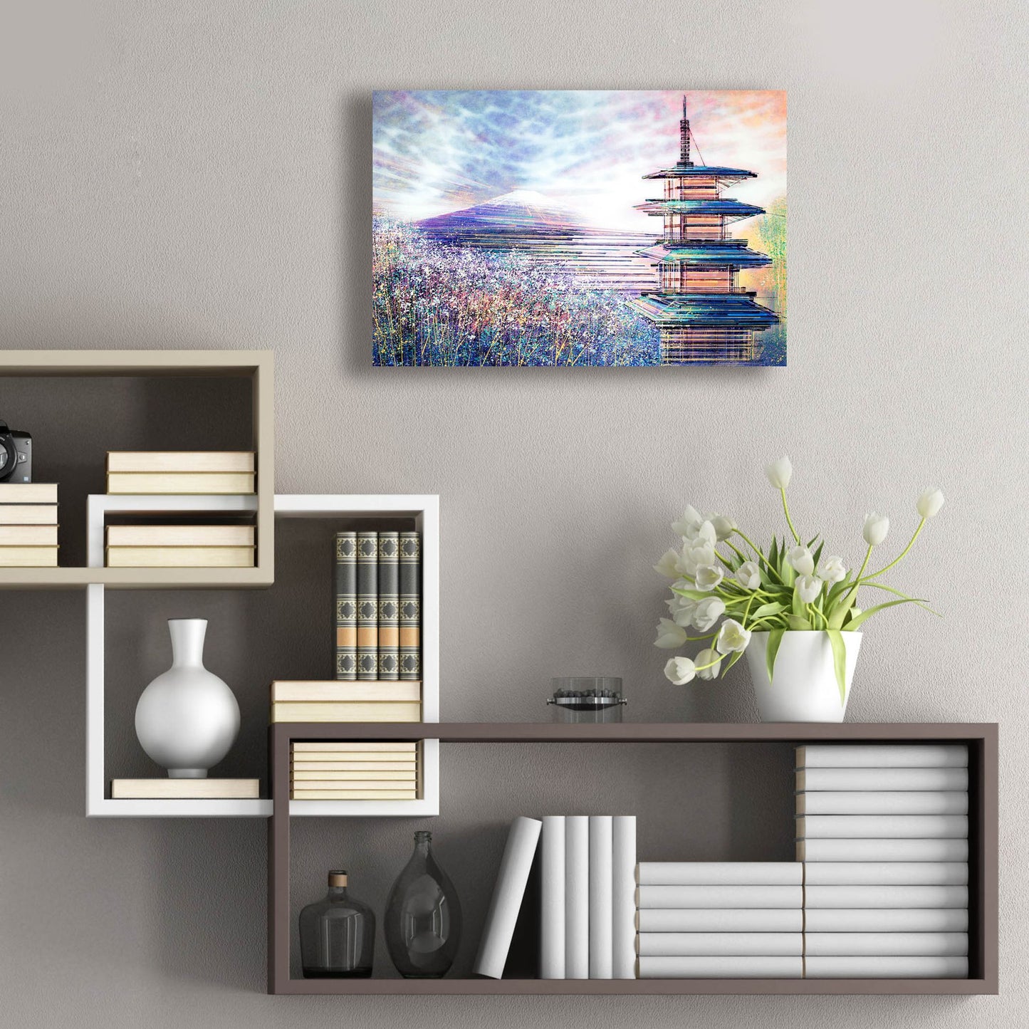 Epic Art 'Japan At Sunset' by Marc Todd, Acrylic Glass Wall Art,24x16