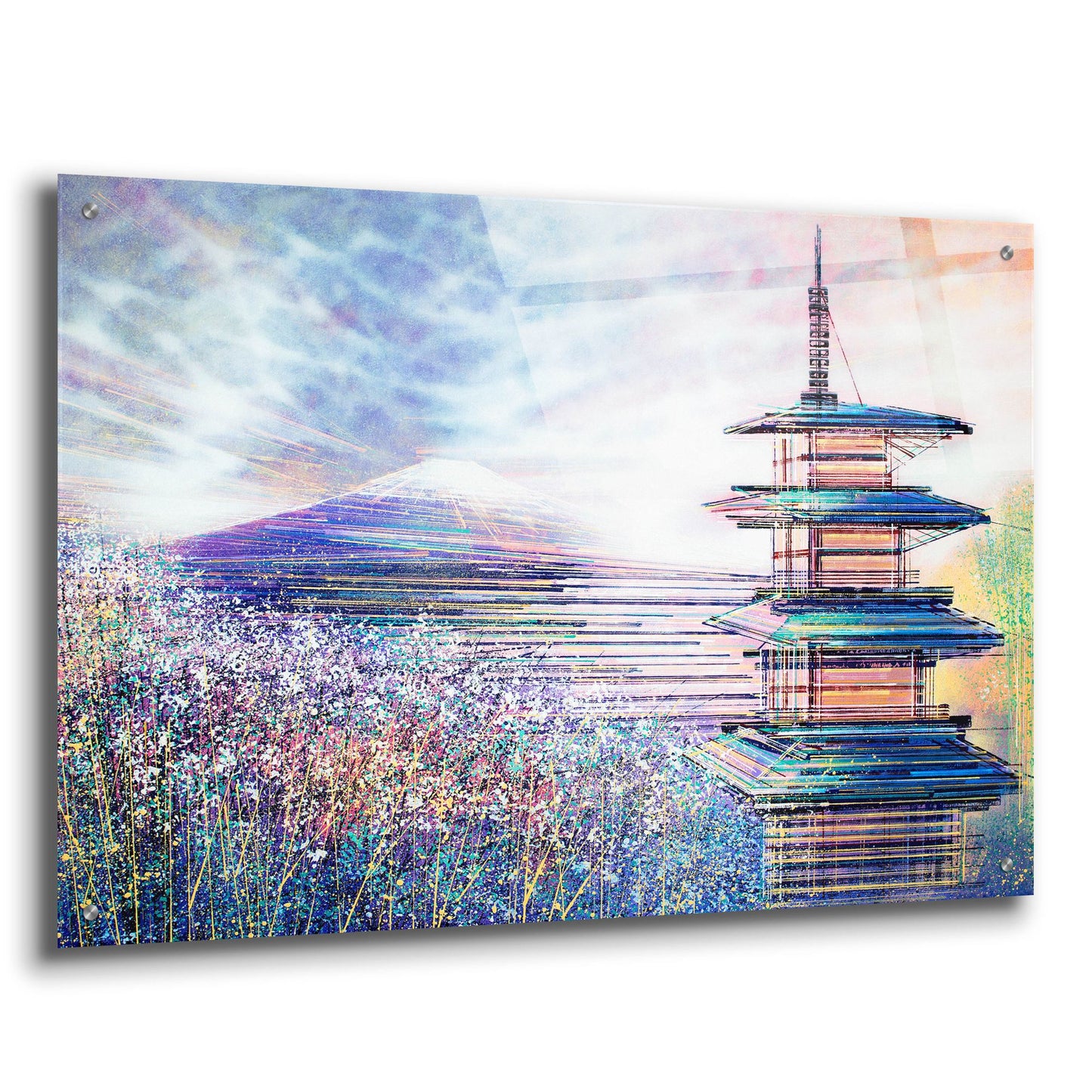 Epic Art 'Japan At Sunset' by Marc Todd, Acrylic Glass Wall Art,36x24