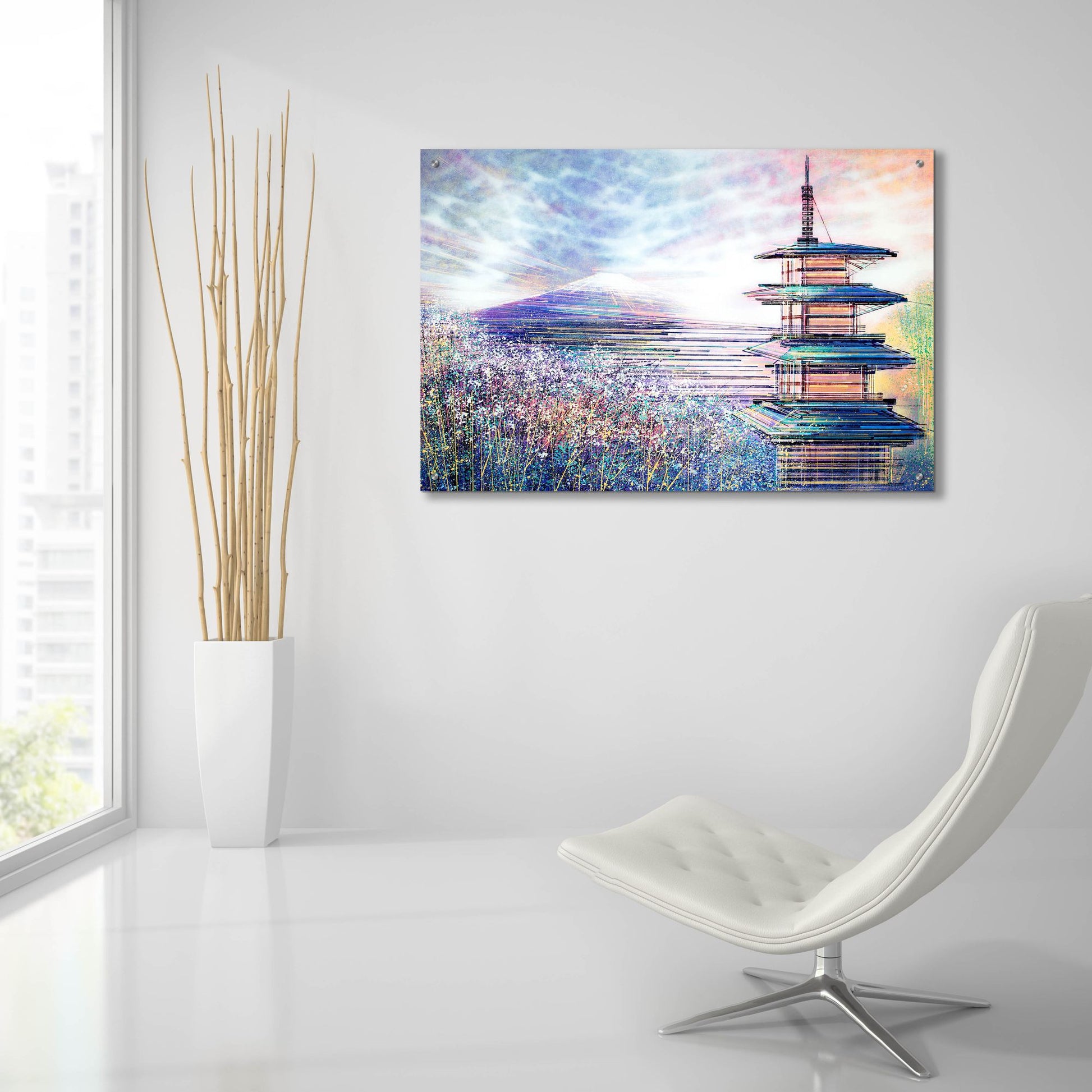 Epic Art 'Japan At Sunset' by Marc Todd, Acrylic Glass Wall Art,36x24