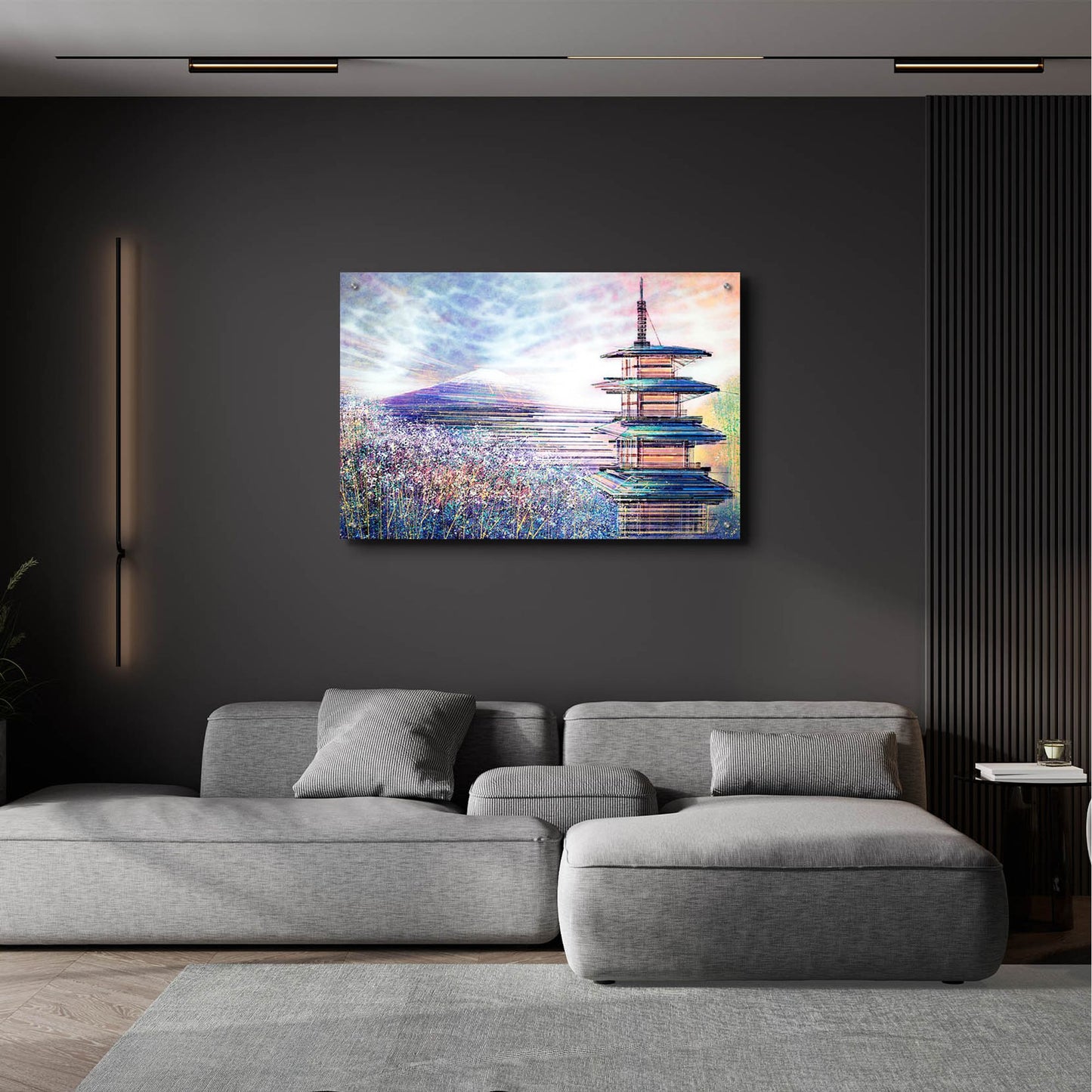 Epic Art 'Japan At Sunset' by Marc Todd, Acrylic Glass Wall Art,36x24