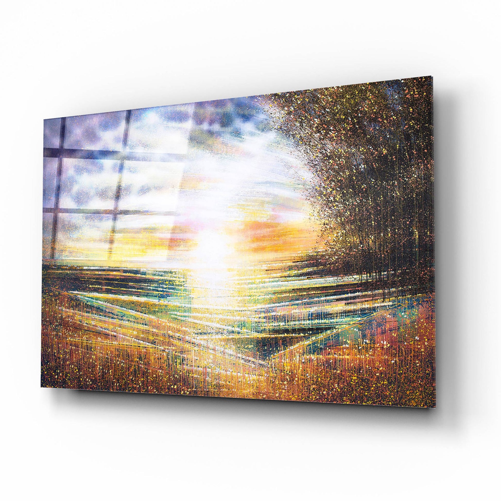 Epic Art 'Meadow at Sunset' by Marc Todd, Acrylic Glass Wall Art,16x12