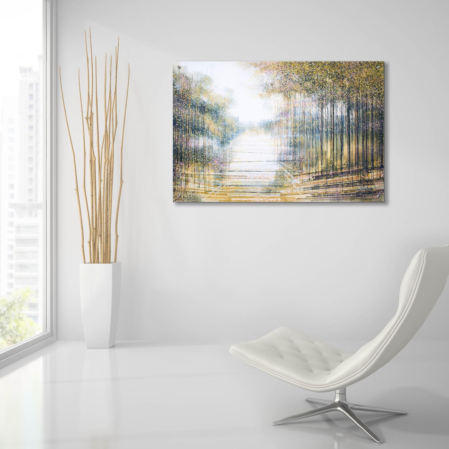 Epic Art 'Trees In Hazy Afternoon Light' by Marc Todd, Acrylic Glass Wall Art,36x24