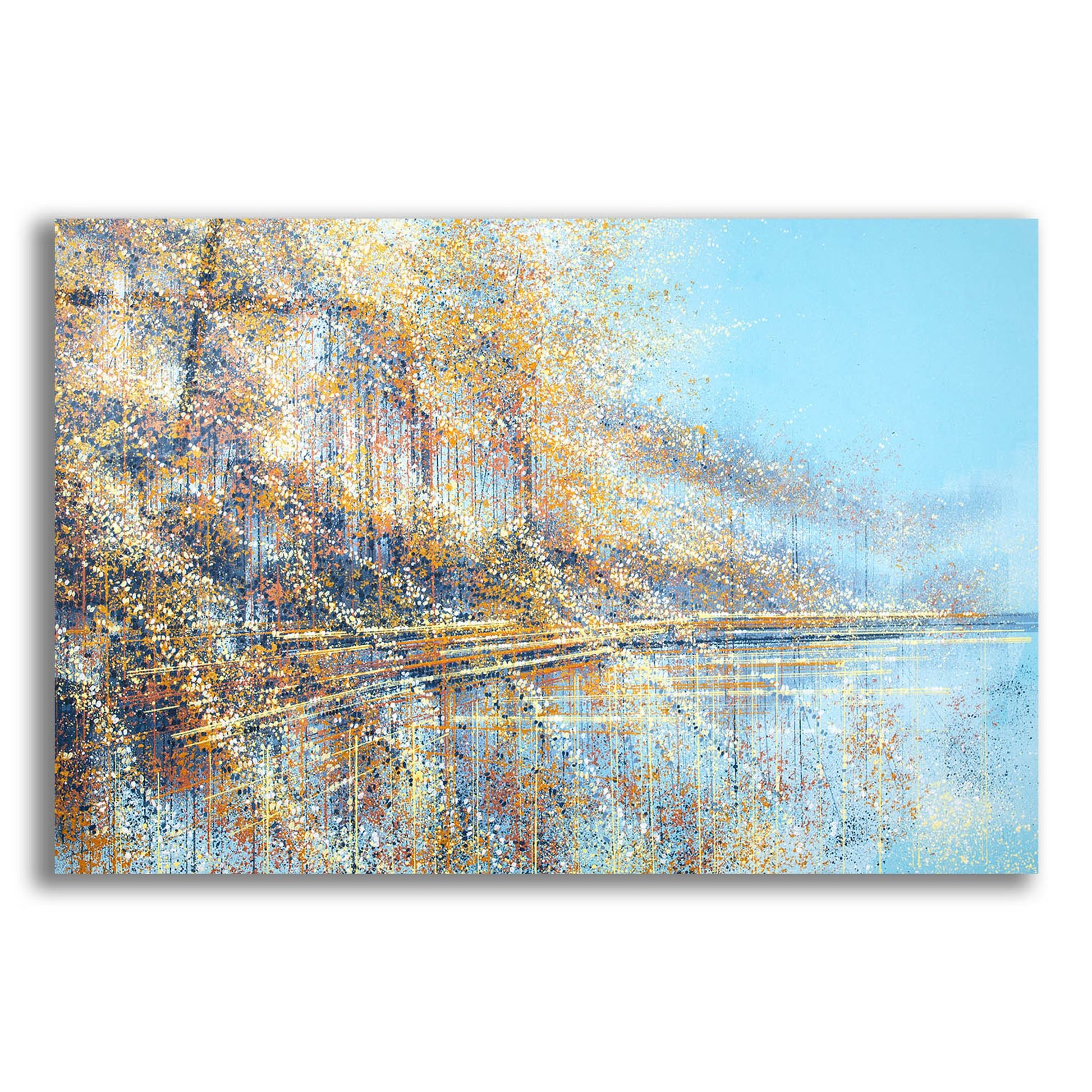 Epic Art 'Autumn Trees Reflection' by Marc Todd, Acrylic Glass Wall Art,24x16