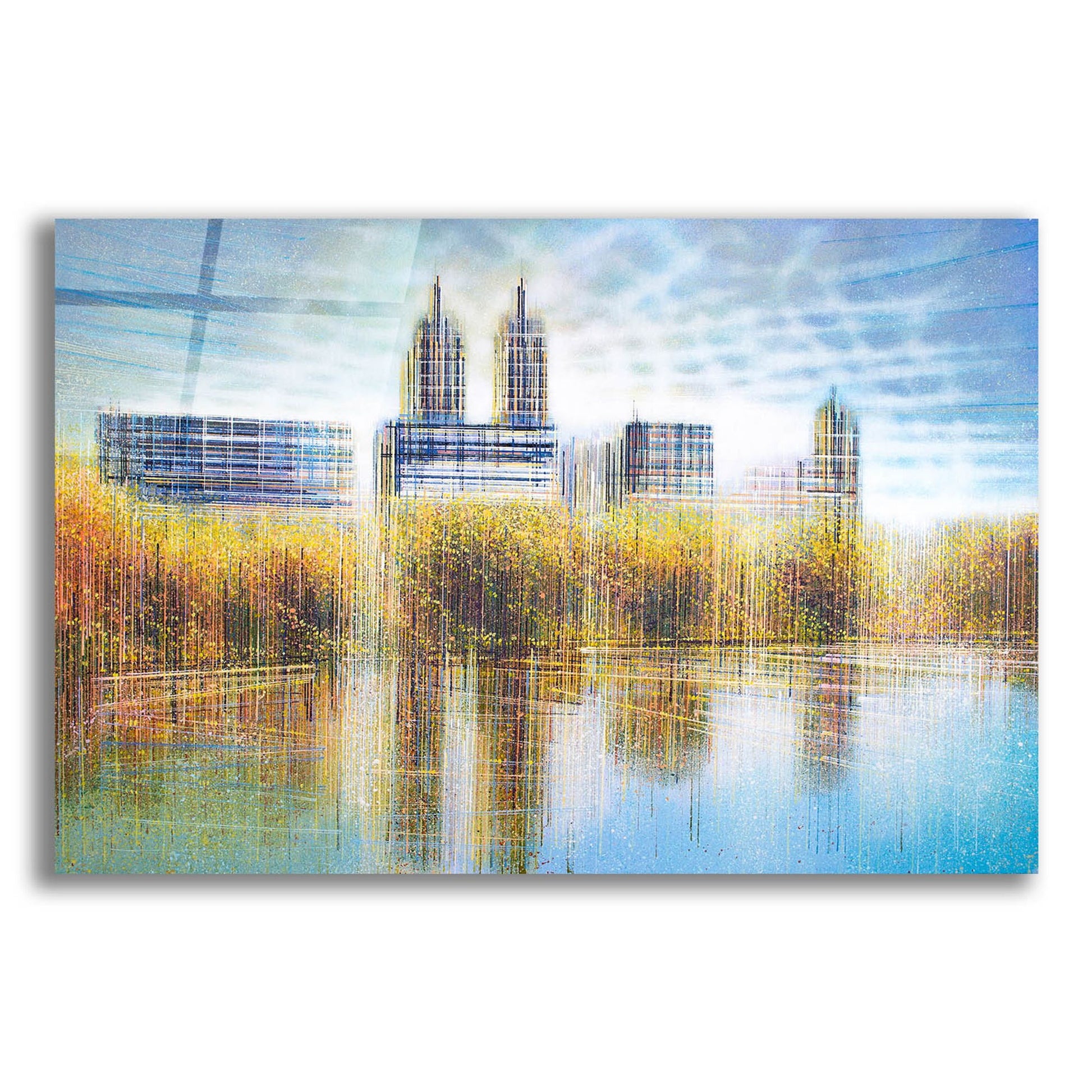 Epic Art 'Autumn in New York' by Marc Todd, Acrylic Glass Wall Art,24x16