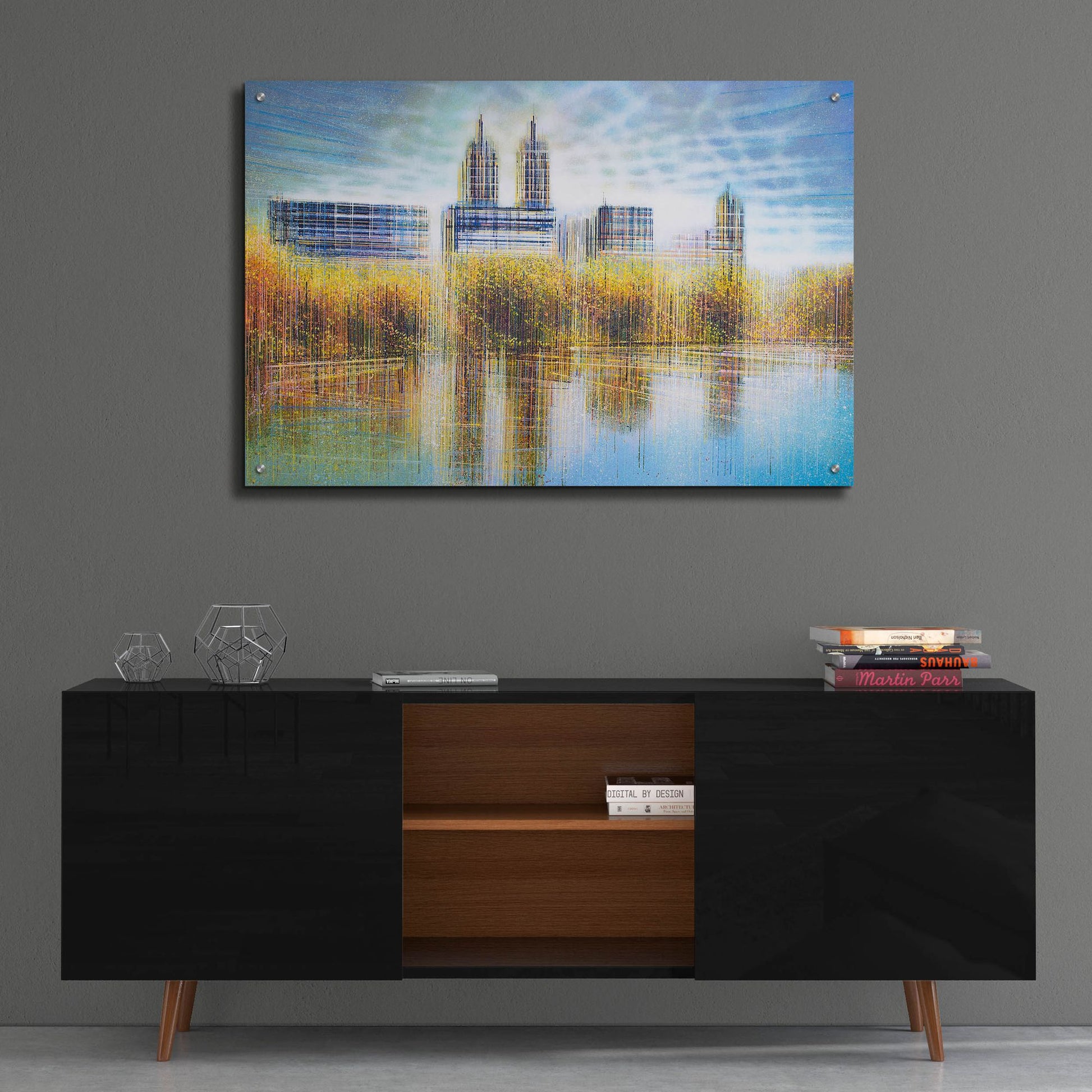 Epic Art 'Autumn in New York' by Marc Todd, Acrylic Glass Wall Art,36x24