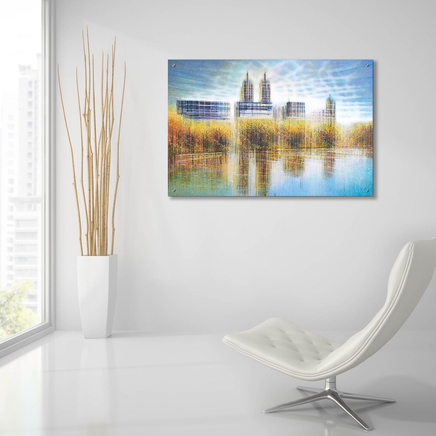 Epic Art 'Autumn in New York' by Marc Todd, Acrylic Glass Wall Art,36x24