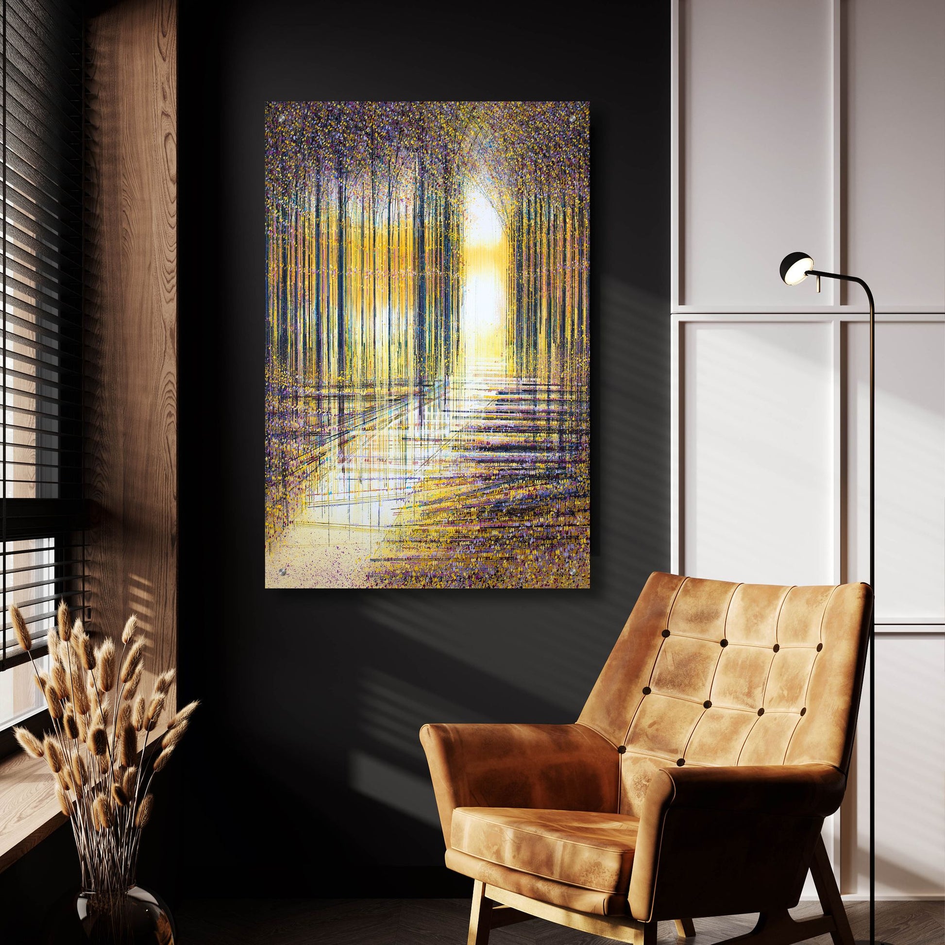 Epic Art 'Autumn Trees in Evening Light' by Marc Todd, Acrylic Glass Wall Art,24x36