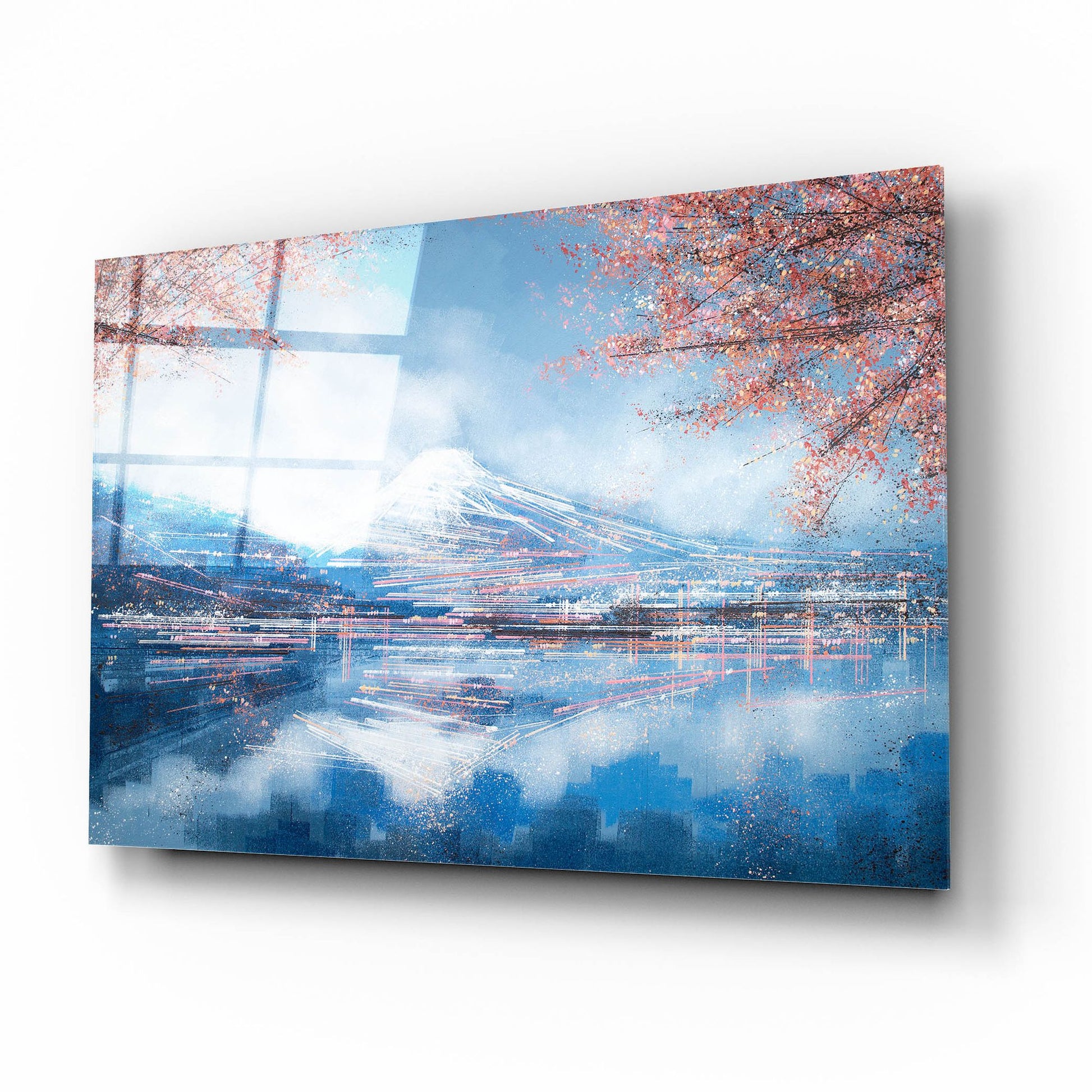 Epic Art 'Mount Fuji in Spring' by Marc Todd, Acrylic Glass Wall Art,16x12