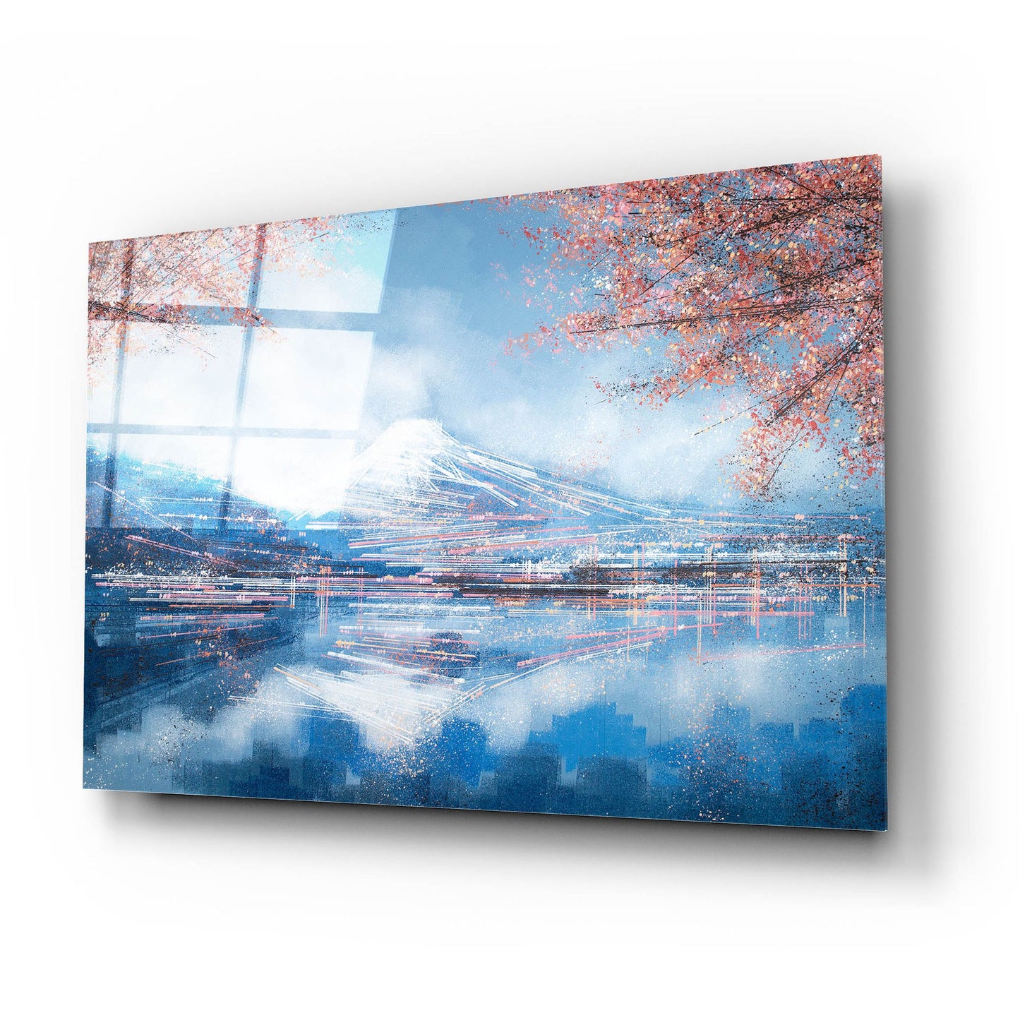 Epic Art 'Mount Fuji in Spring' by Marc Todd, Acrylic Glass Wall Art,24x16