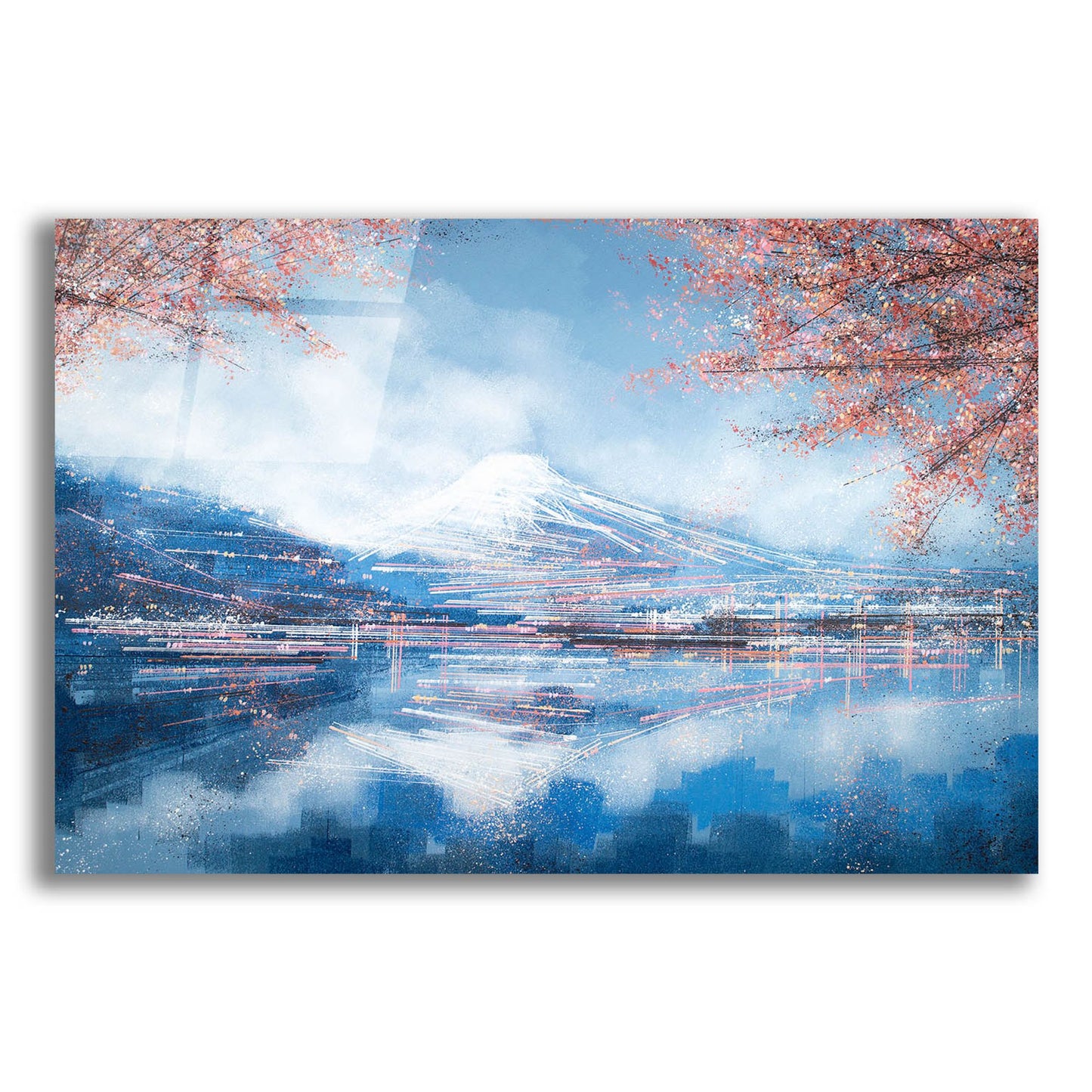 Epic Art 'Mount Fuji in Spring' by Marc Todd, Acrylic Glass Wall Art,24x16