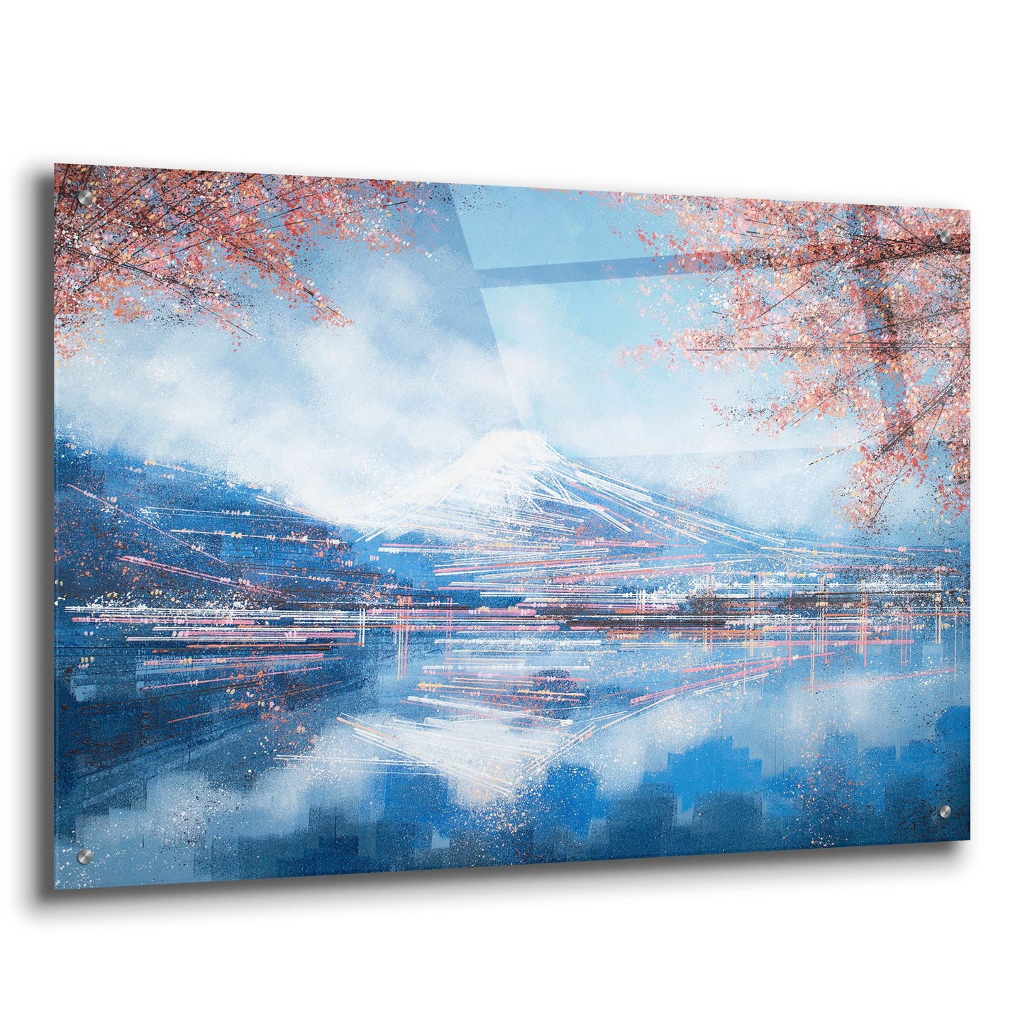 Epic Art 'Mount Fuji in Spring' by Marc Todd, Acrylic Glass Wall Art,36x24