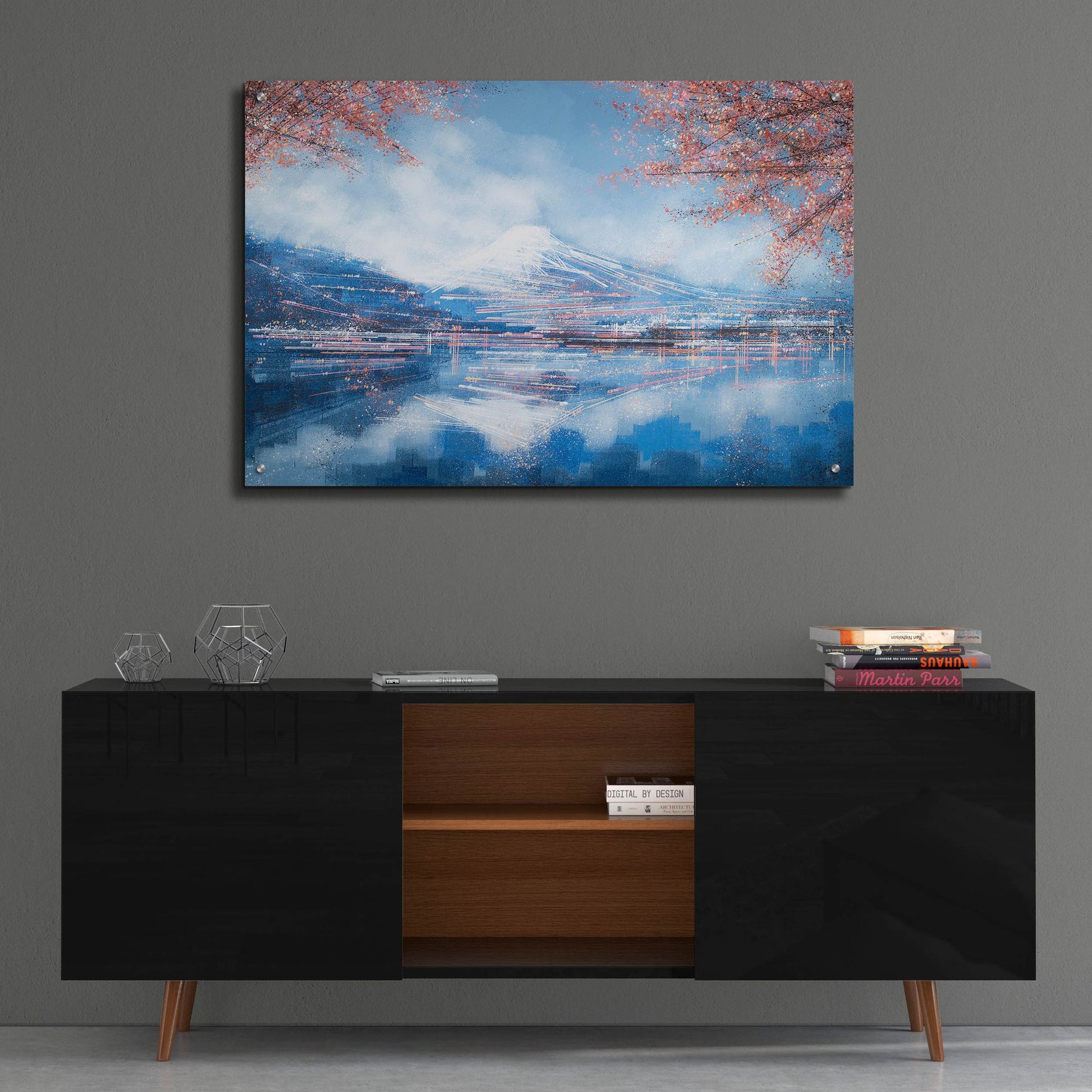 Epic Art 'Mount Fuji in Spring' by Marc Todd, Acrylic Glass Wall Art,36x24