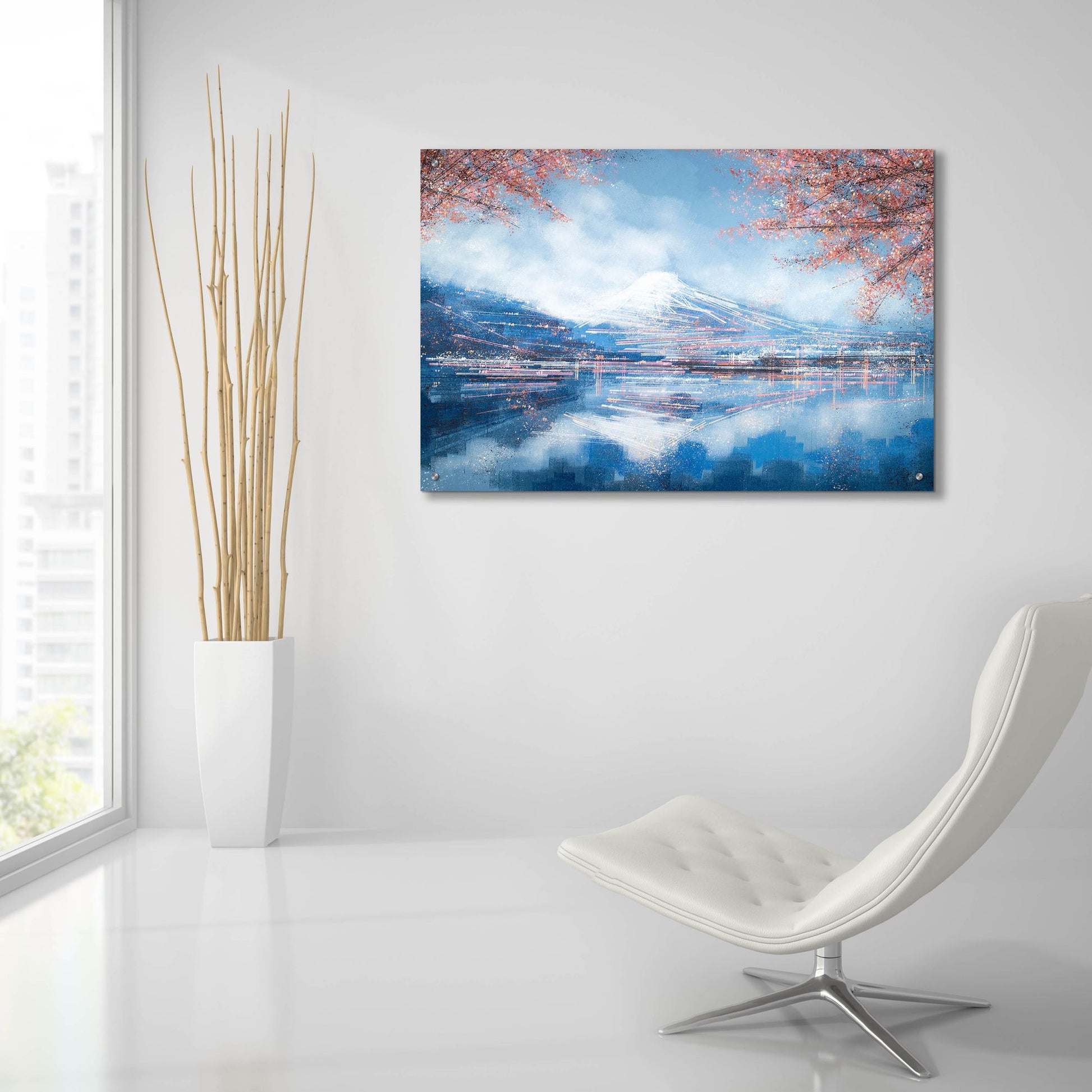 Epic Art 'Mount Fuji in Spring' by Marc Todd, Acrylic Glass Wall Art,36x24