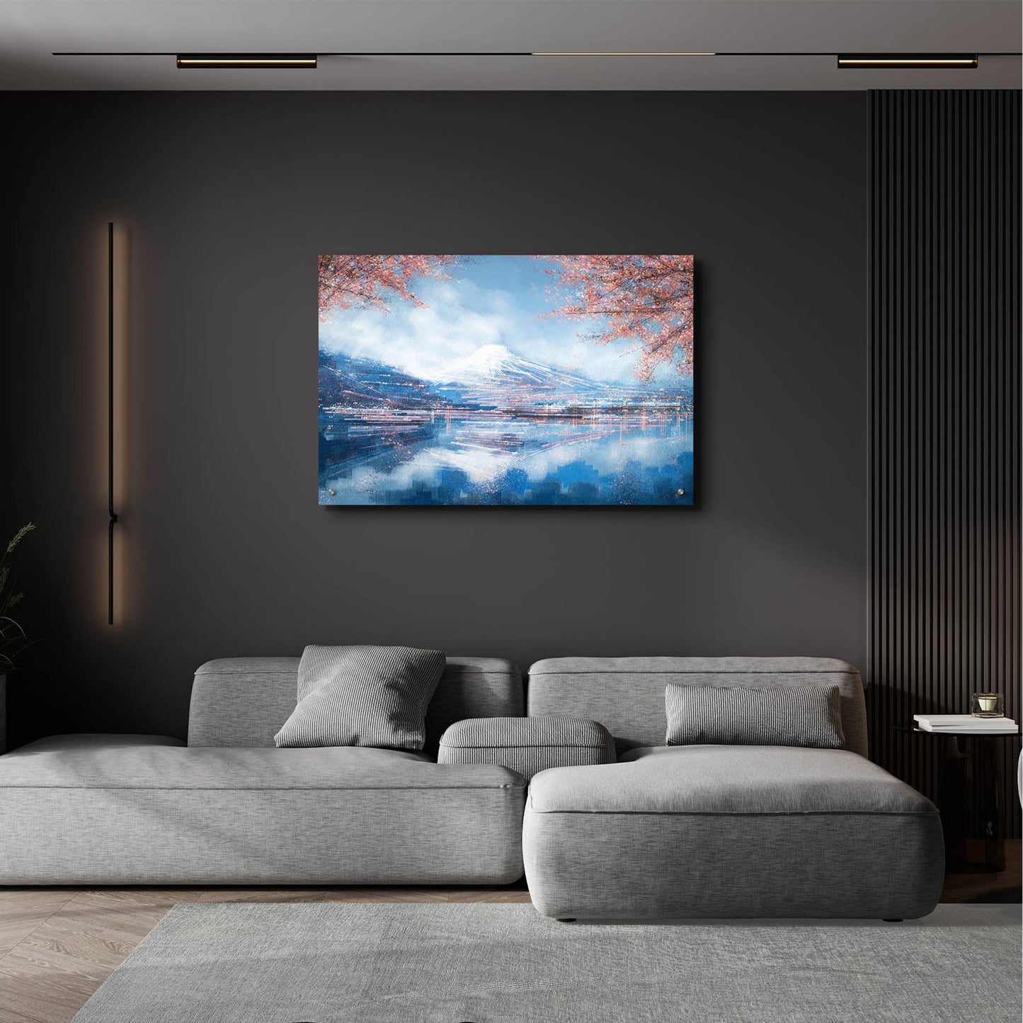 Epic Art 'Mount Fuji in Spring' by Marc Todd, Acrylic Glass Wall Art,36x24