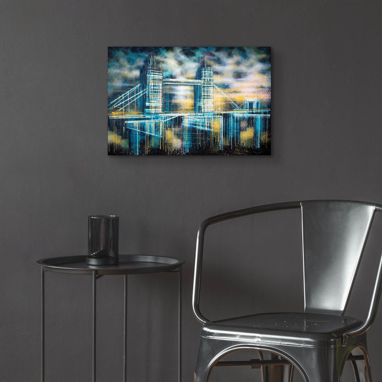 Epic Art 'Tower Bridge Under A Dramatic Sunset' by Marc Todd, Acrylic Glass Wall Art,24x16