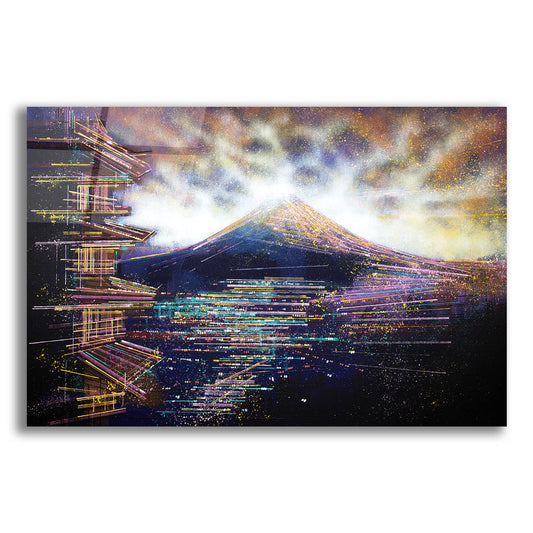 Epic Art 'Mount Fuji and Tokyo as Night Falls' by Marc Todd, Acrylic Glass Wall Art