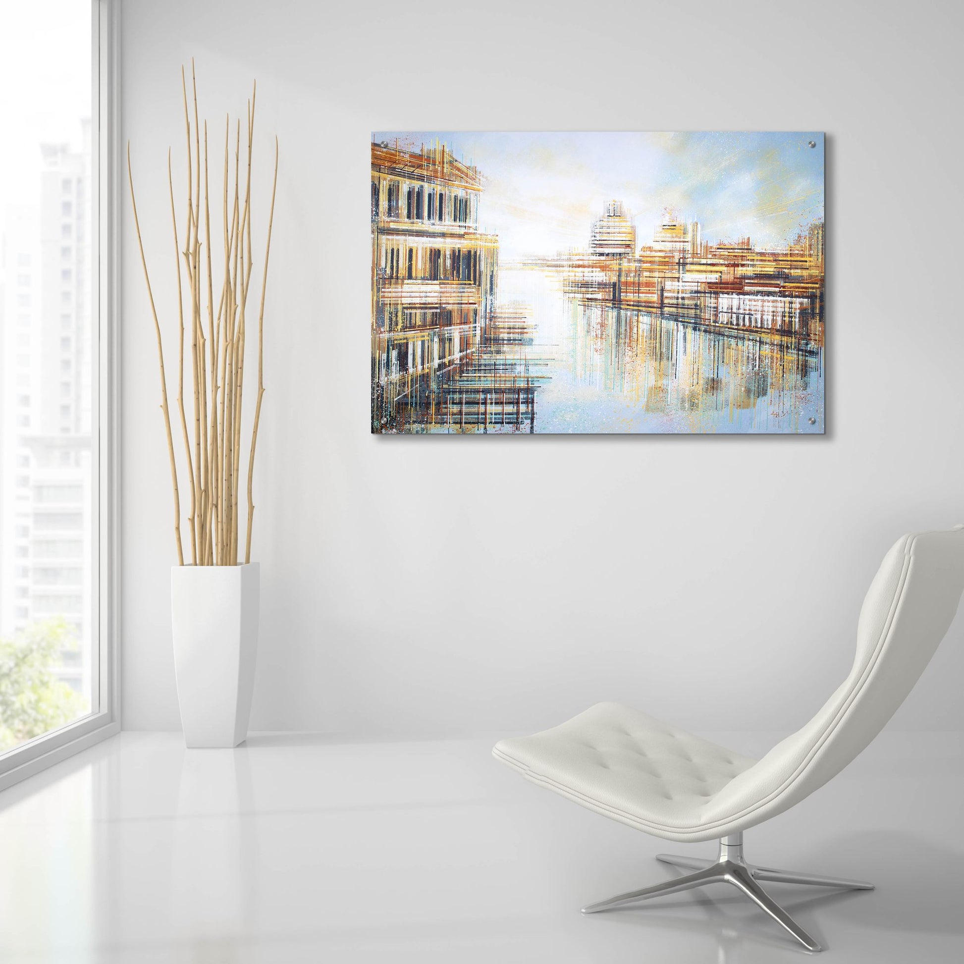 Epic Art 'Venice at Sunset' by Marc Todd, Acrylic Glass Wall Art,36x24