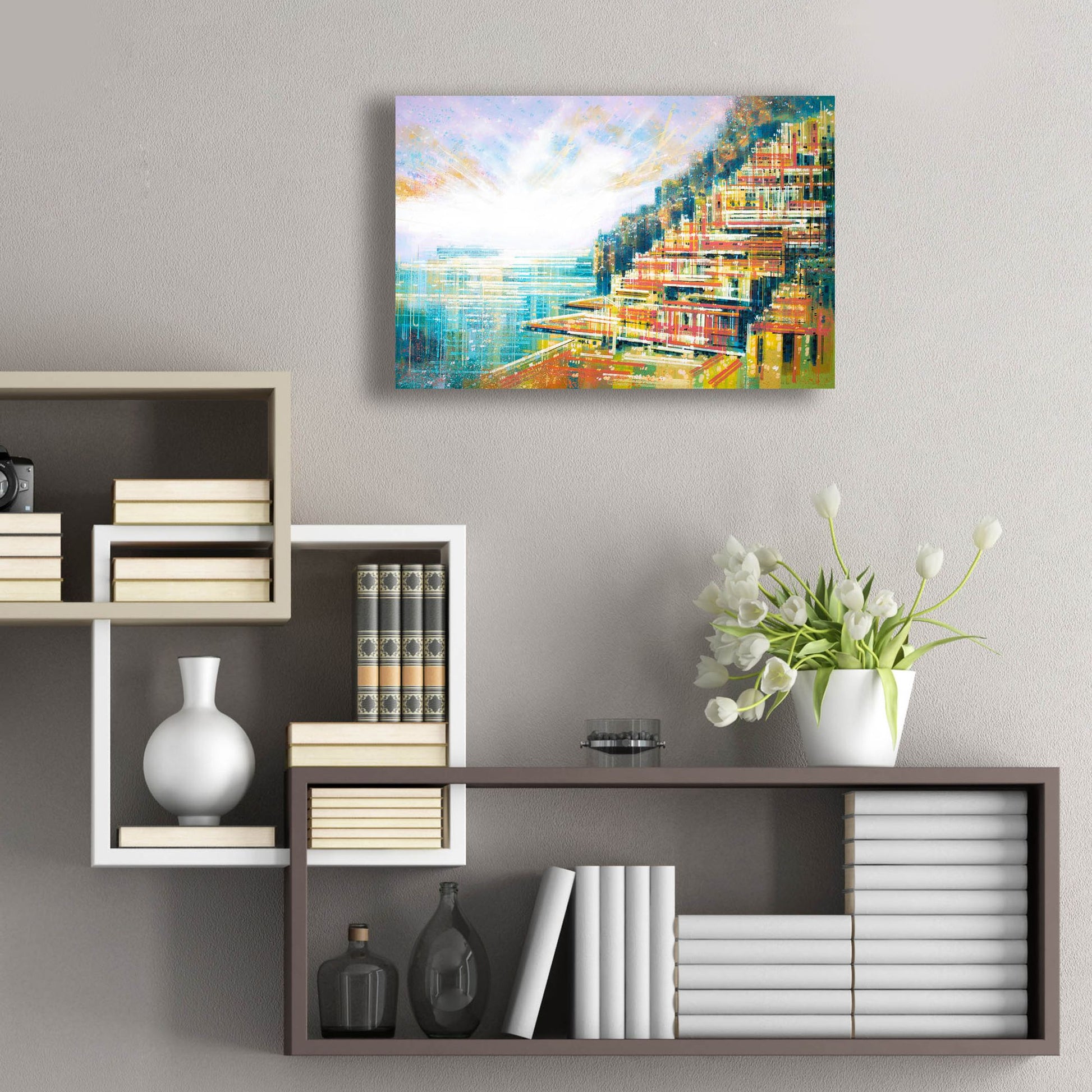 Epic Art 'A Positano Summer' by Marc Todd, Acrylic Glass Wall Art,24x16