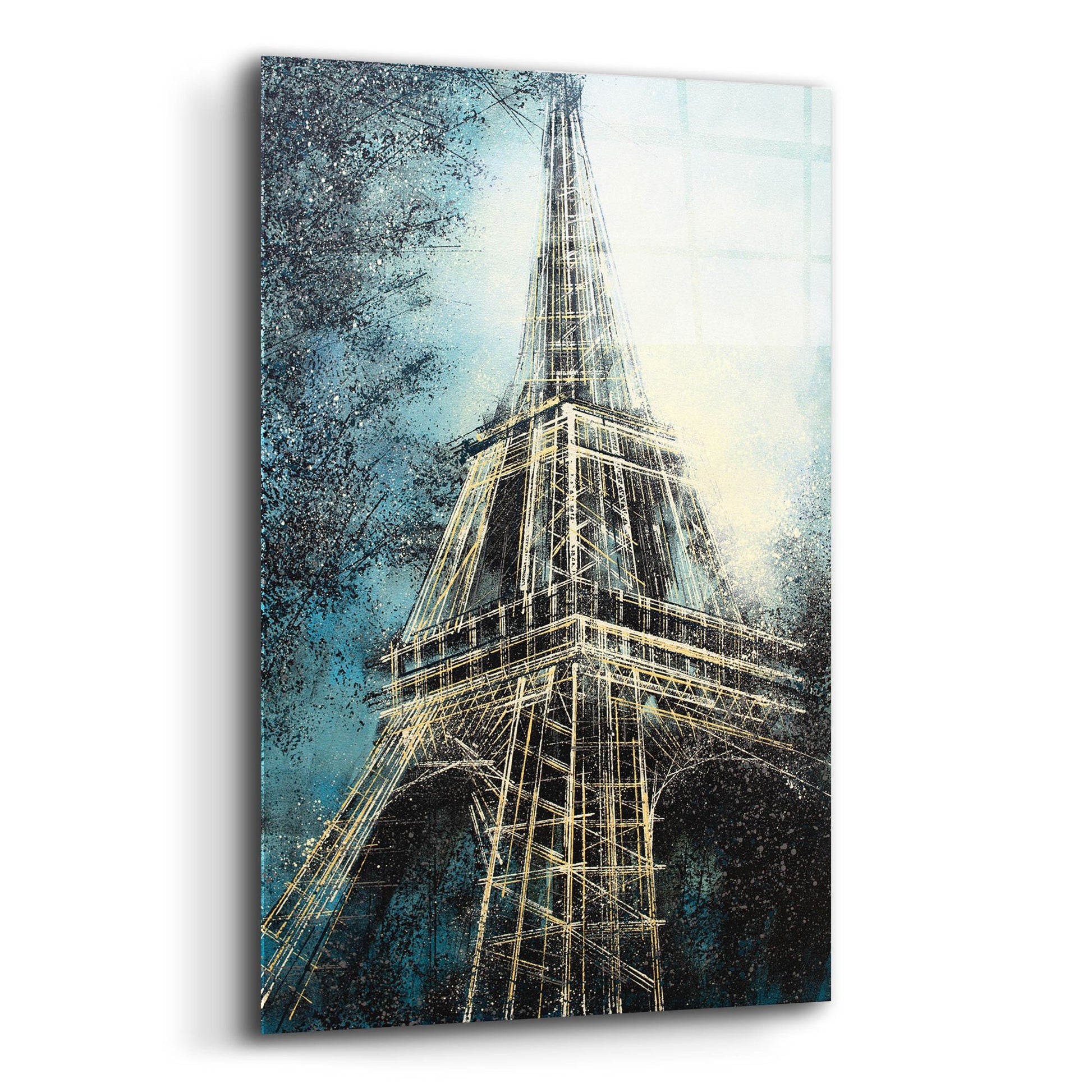 Epic Art 'The Eiffel Tower at Dusk' by Marc Todd, Acrylic Glass Wall Art,12x16