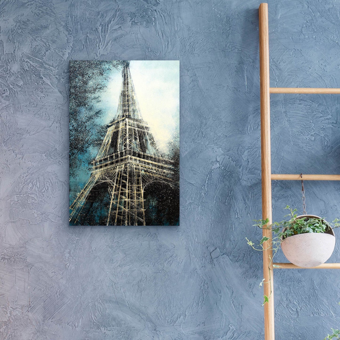 Epic Art 'The Eiffel Tower at Dusk' by Marc Todd, Acrylic Glass Wall Art,16x24