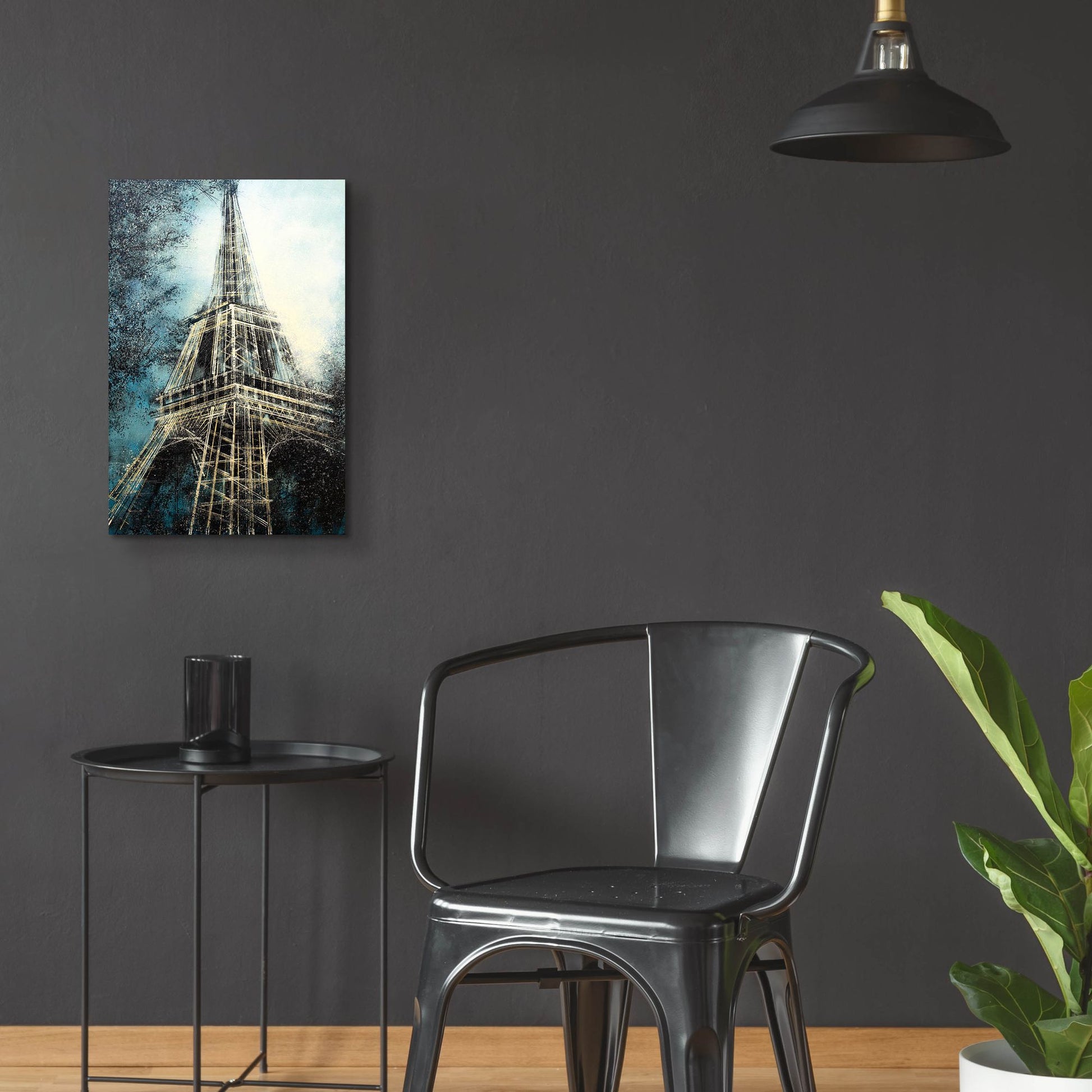 Epic Art 'The Eiffel Tower at Dusk' by Marc Todd, Acrylic Glass Wall Art,16x24