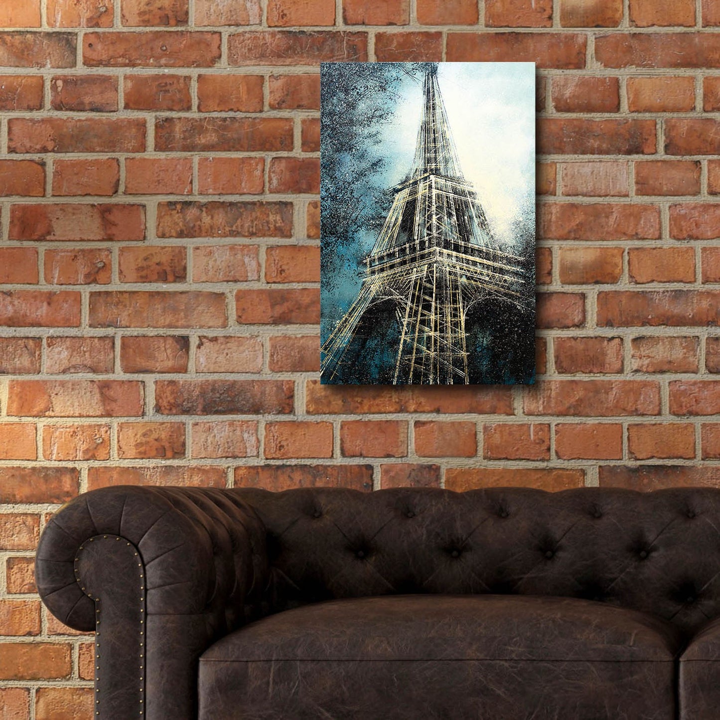 Epic Art 'The Eiffel Tower at Dusk' by Marc Todd, Acrylic Glass Wall Art,16x24