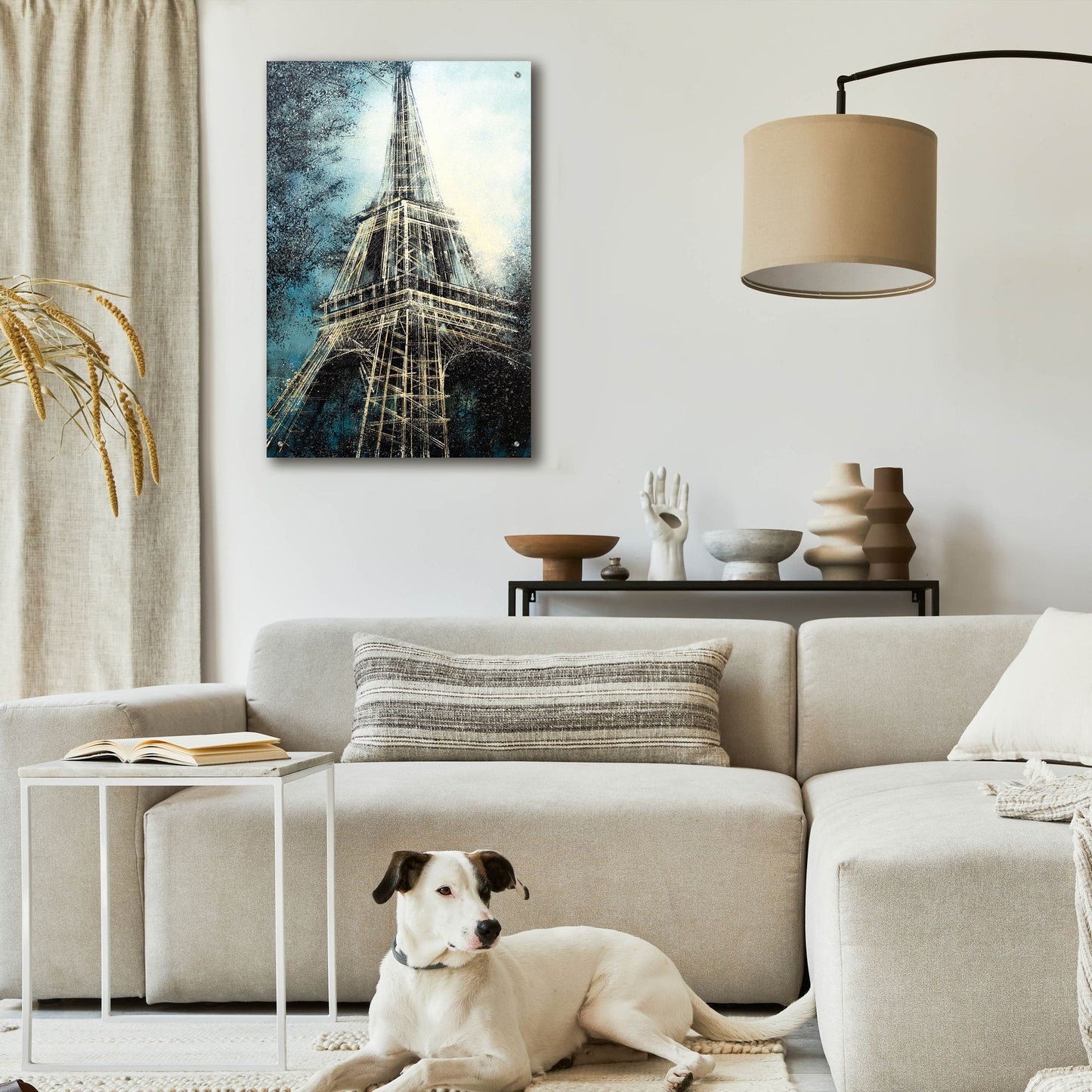 Epic Art 'The Eiffel Tower at Dusk' by Marc Todd, Acrylic Glass Wall Art,24x36