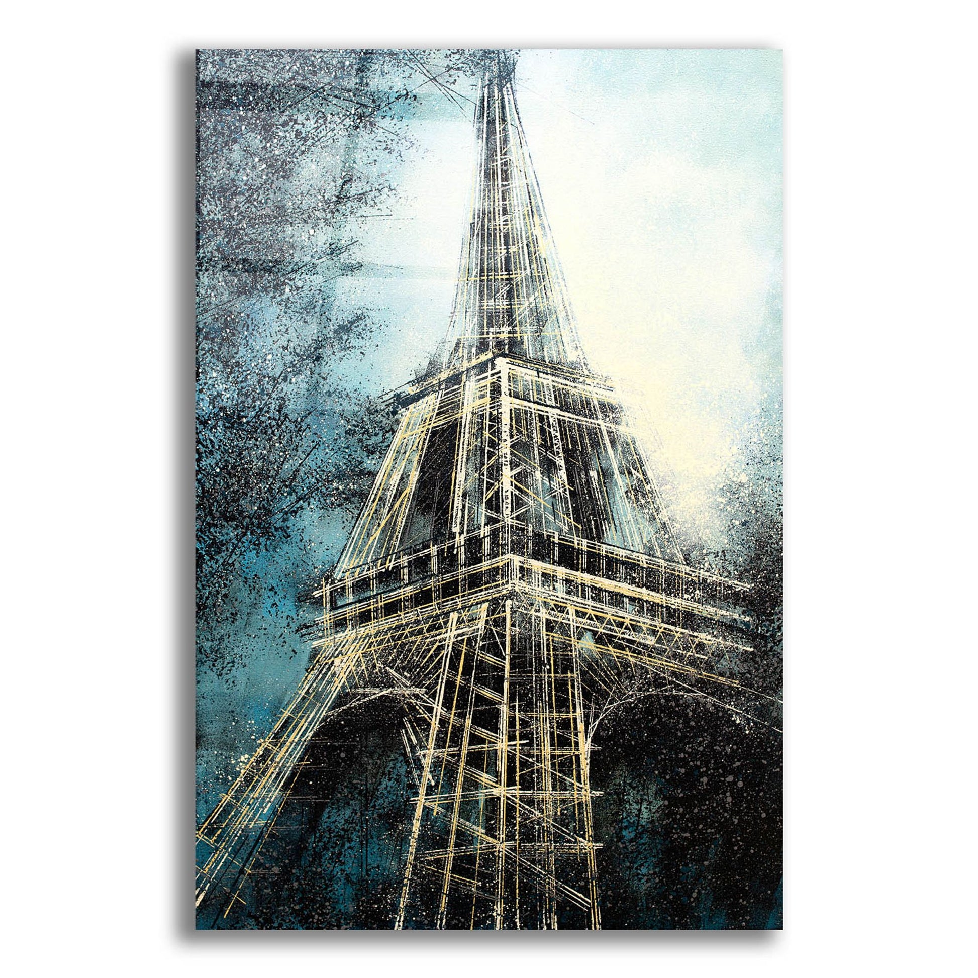 Epic Art 'The Eiffel Tower at Dusk' by Marc Todd, Acrylic Glass Wall Art