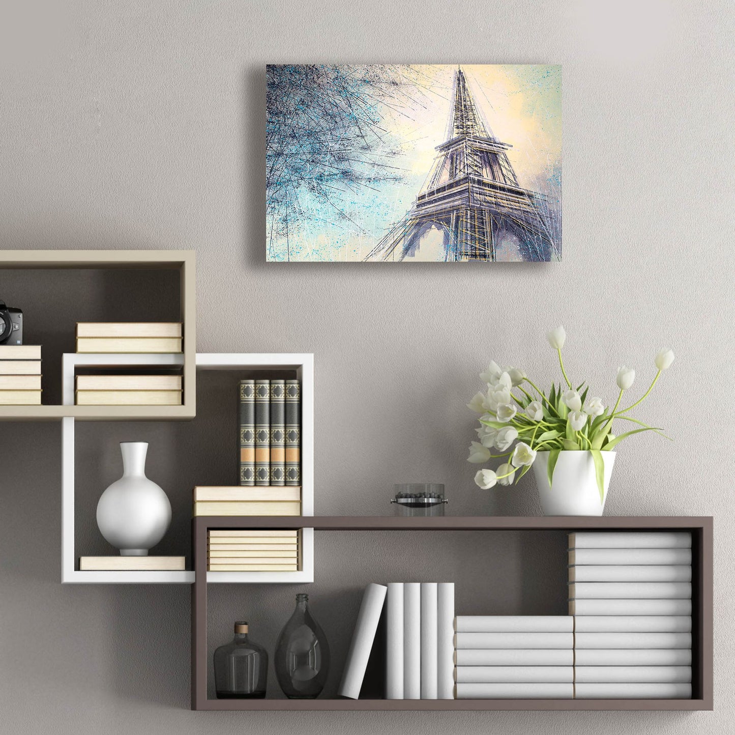 Epic Art 'The Eiffel Tower At Dusk 2' by Marc Todd, Acrylic Glass Wall Art,24x16