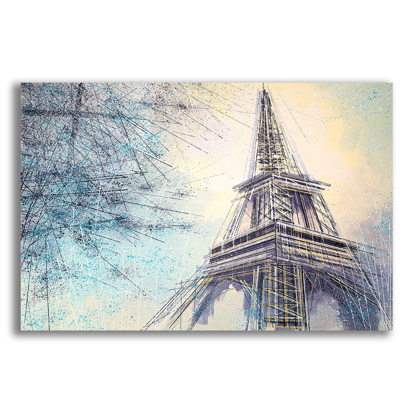 Epic Art 'The Eiffel Tower At Dusk 2' by Marc Todd, Acrylic Glass Wall Art,24x16