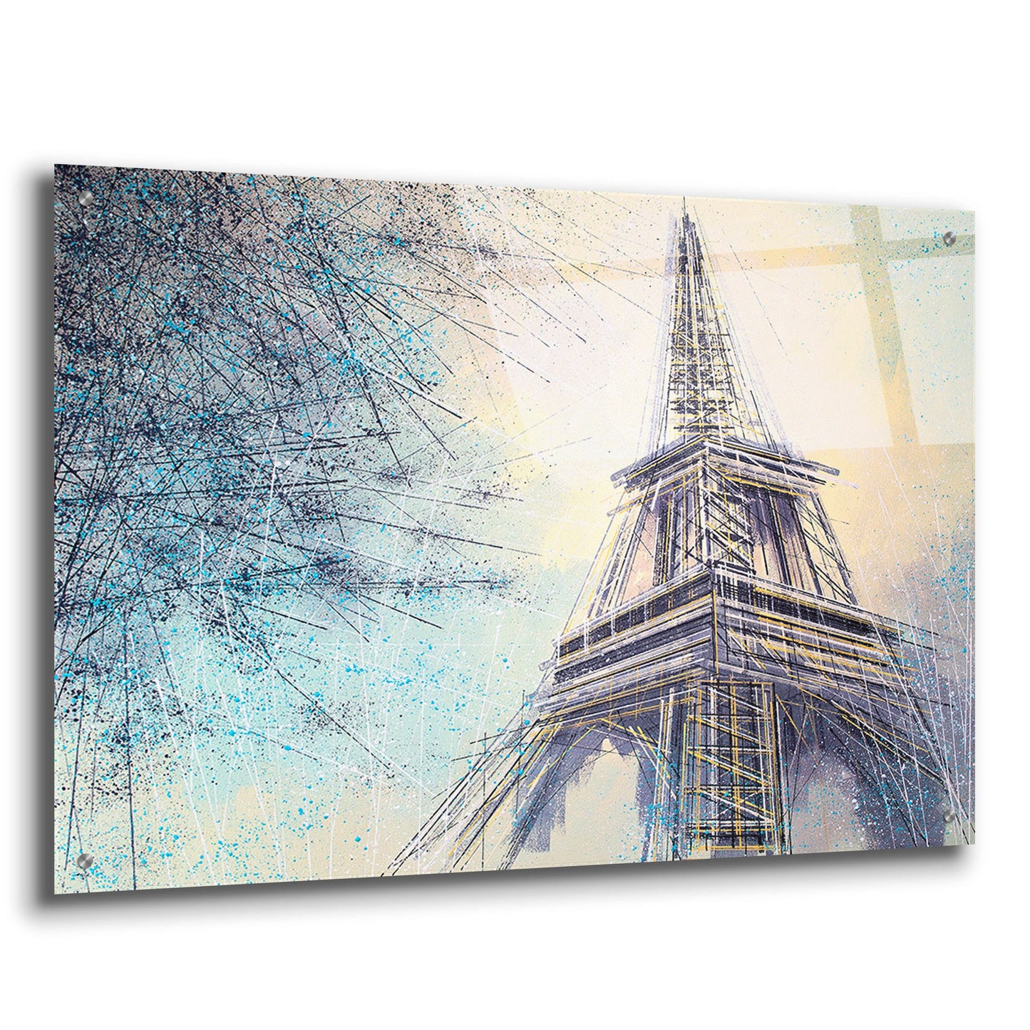 Epic Art 'The Eiffel Tower At Dusk 2' by Marc Todd, Acrylic Glass Wall Art,36x24