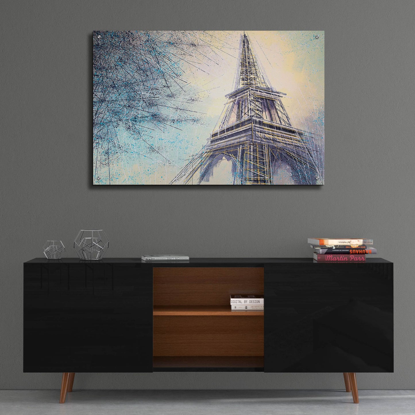 Epic Art 'The Eiffel Tower At Dusk 2' by Marc Todd, Acrylic Glass Wall Art,36x24