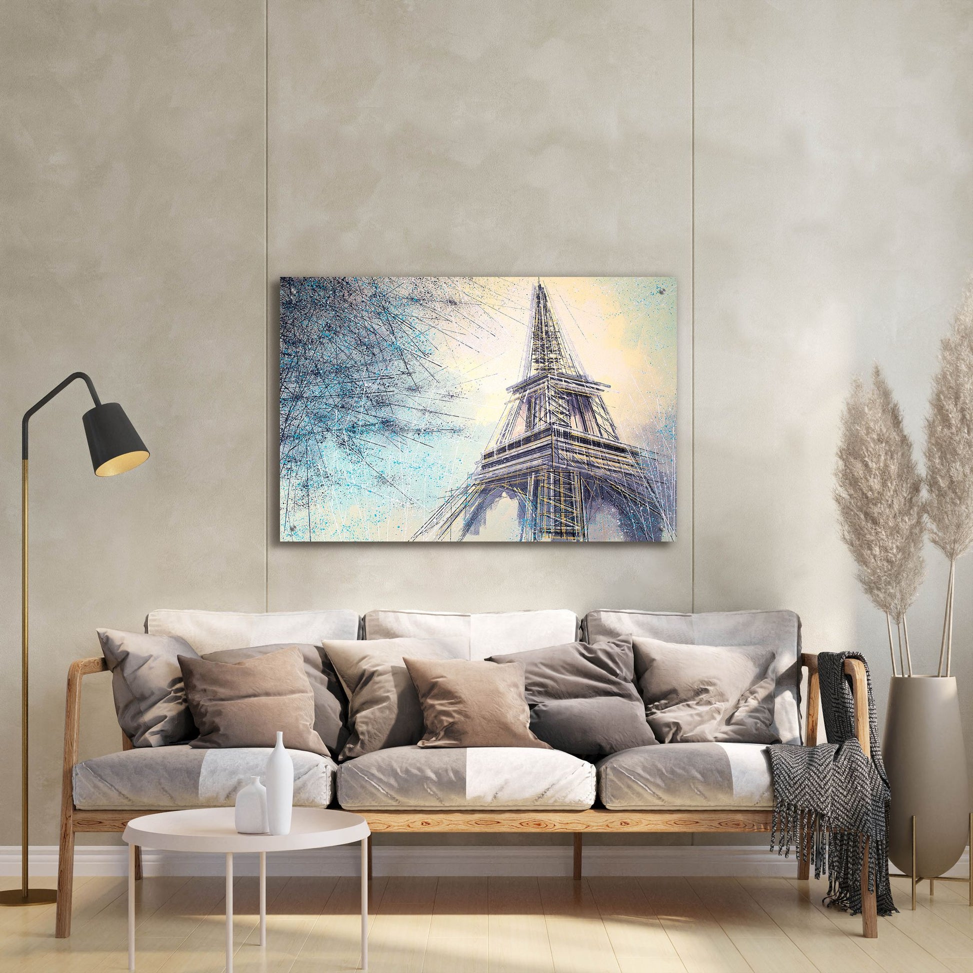 Epic Art 'The Eiffel Tower At Dusk 2' by Marc Todd, Acrylic Glass Wall Art,36x24