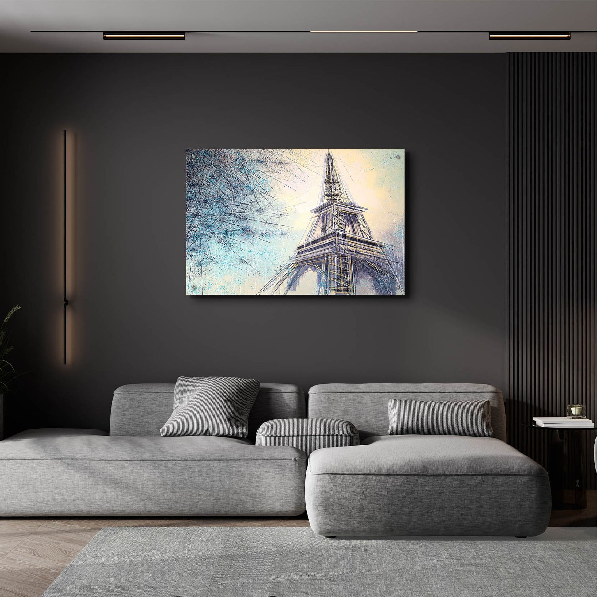 Epic Art 'The Eiffel Tower At Dusk 2' by Marc Todd, Acrylic Glass Wall Art,36x24