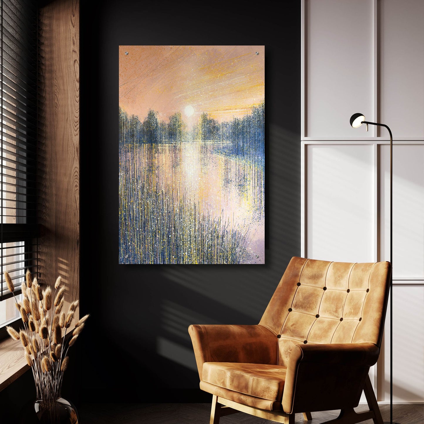 Epic Art 'Sunset on the River' by Marc Todd, Acrylic Glass Wall Art,24x36