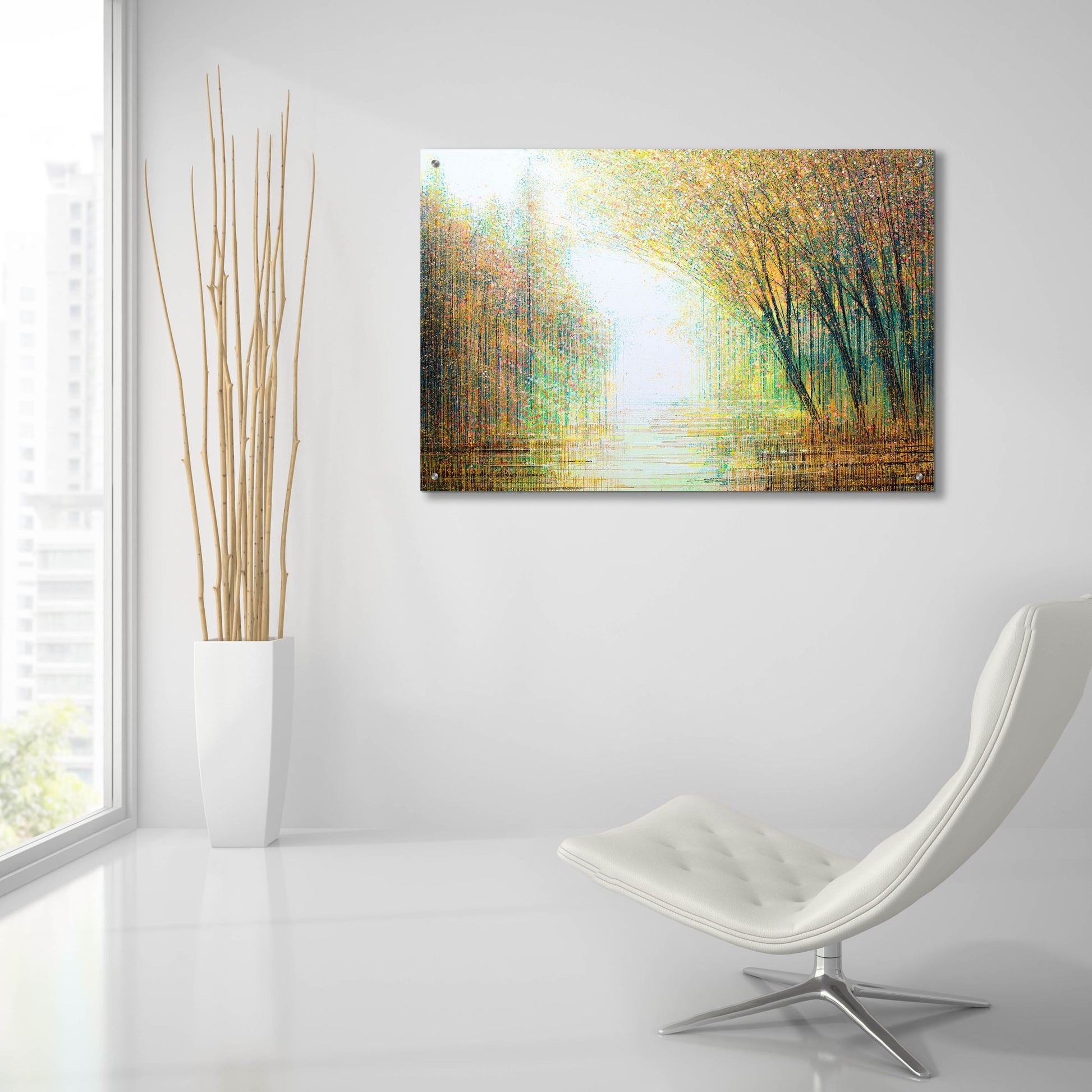 Epic Art 'Autumn Woodland' by Marc Todd, Acrylic Glass Wall Art,36x24