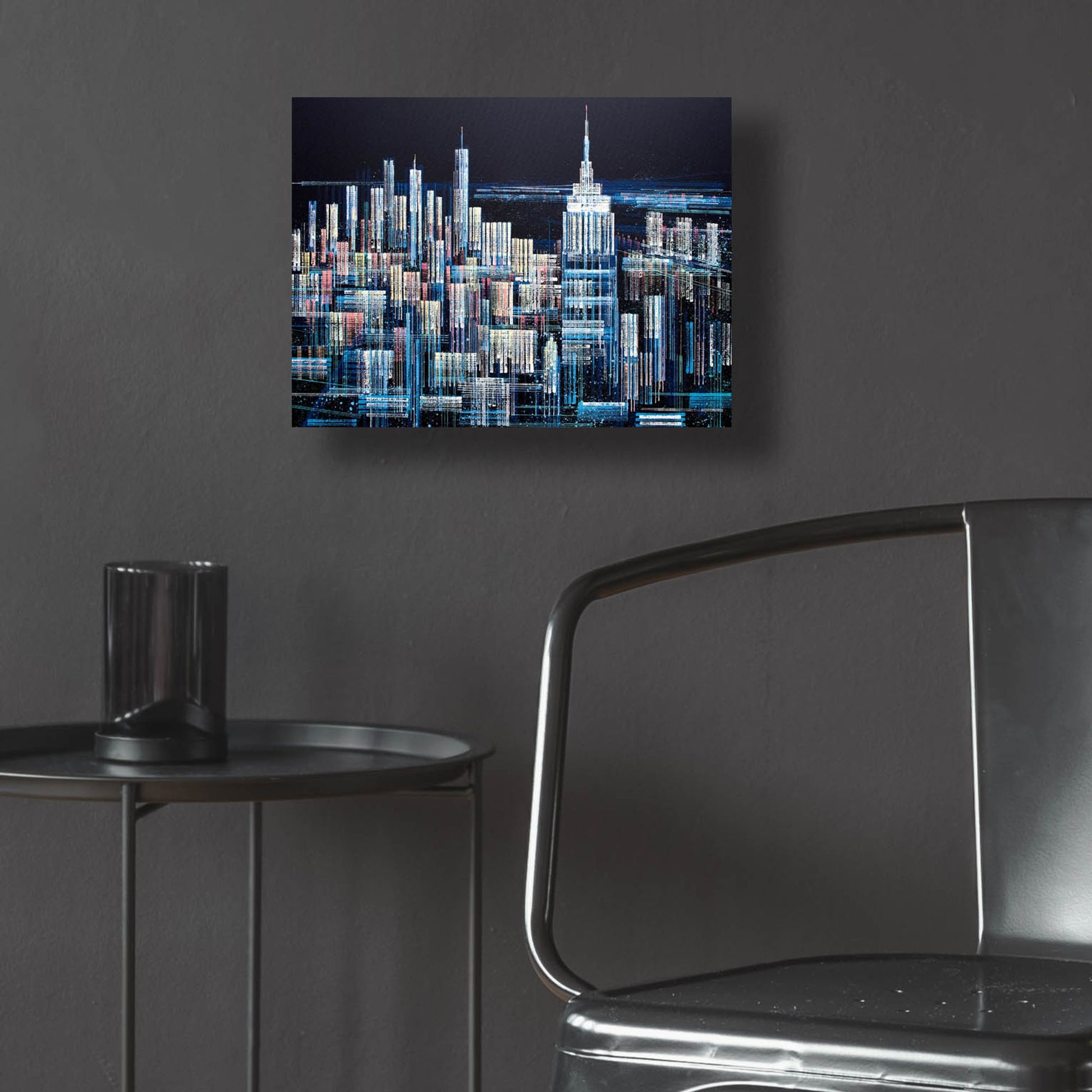 Epic Art 'Manhattan At Midnight' by Marc Todd, Acrylic Glass Wall Art,16x12