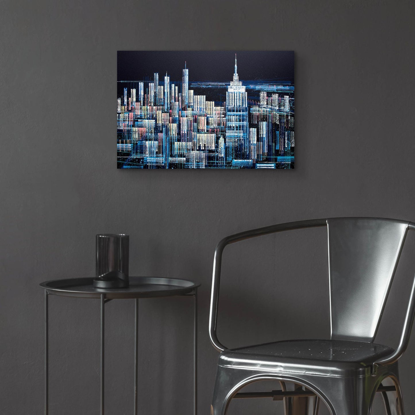 Epic Art 'Manhattan At Midnight' by Marc Todd, Acrylic Glass Wall Art,24x16